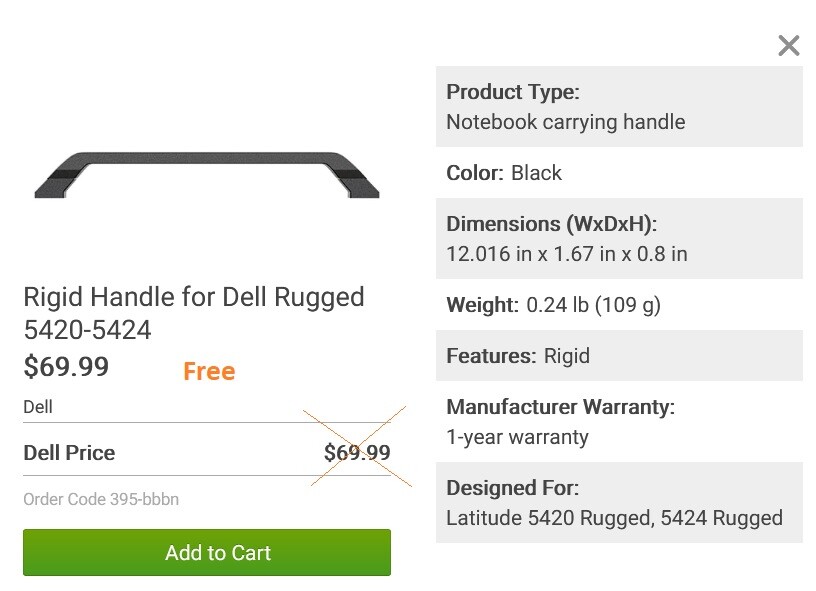 Dell Ultra Rugged 5420 Toughbook 1920 x 1080 i3 7th Gen CPU 256B SSD 16GB RAM