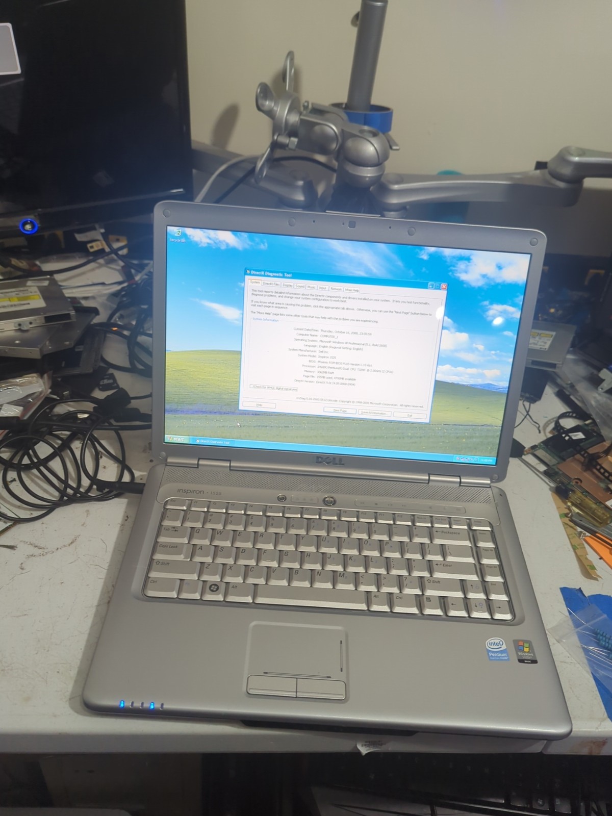Dell Inspiron 1525 (pentium Dual Core-xp-3gb Ram-32gb SSD – Dvd-hdmi-wifi -…