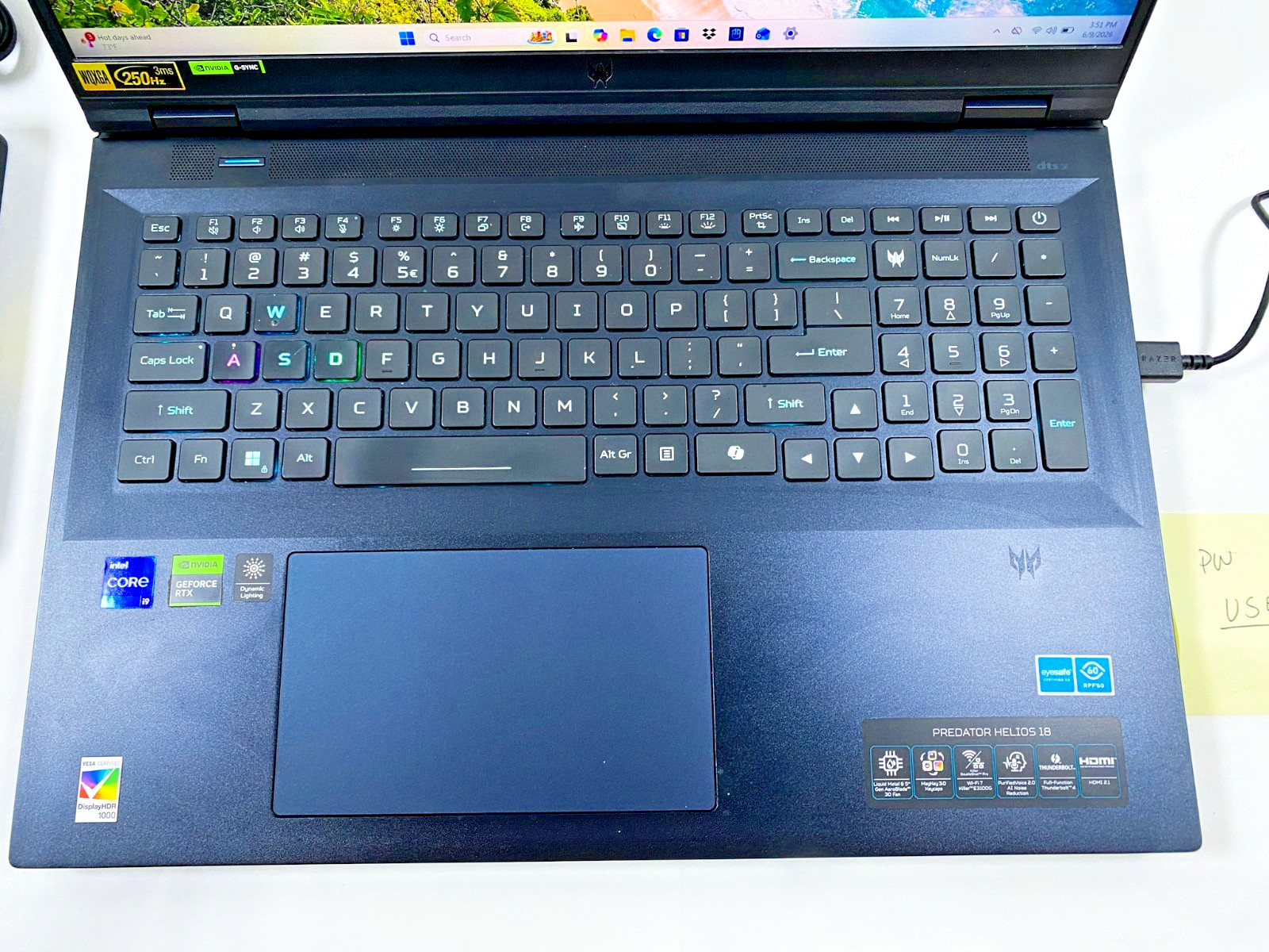 GAMING Acer Predator Helios 18 N23Q2 i9-14900HX 32GB RAM 2TB SSD GeForce RTX4090