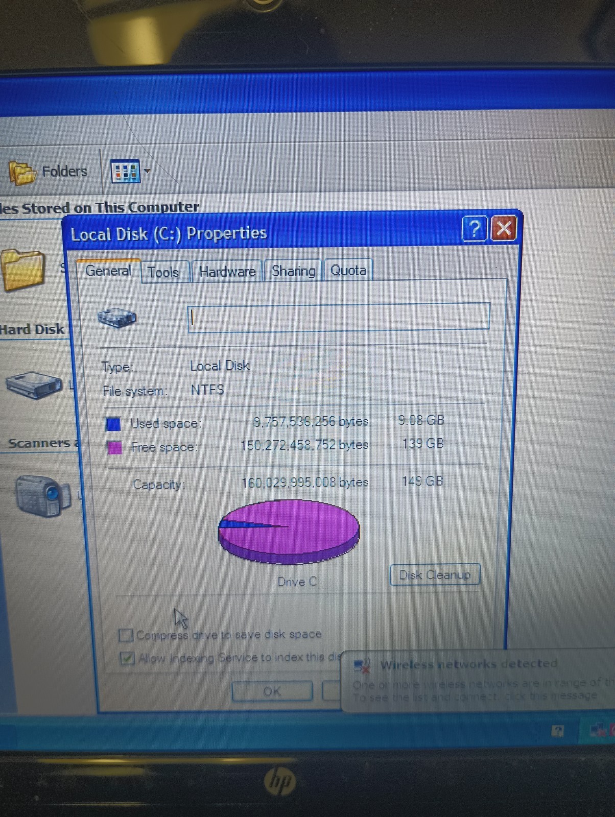 HP Mini 110-1046NR Intel Atom N270 1.6GHz 1 GB Ram 160GB HDD Genuine Windows XP