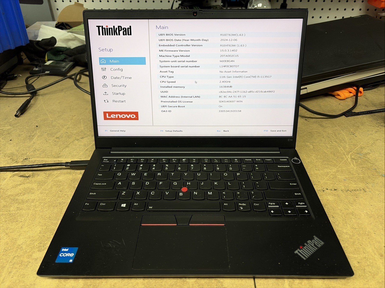 Lenovo ThinkPad E14 Gen 2 14″ FHD i5-1135G7 16GB RAM No OS/SSD