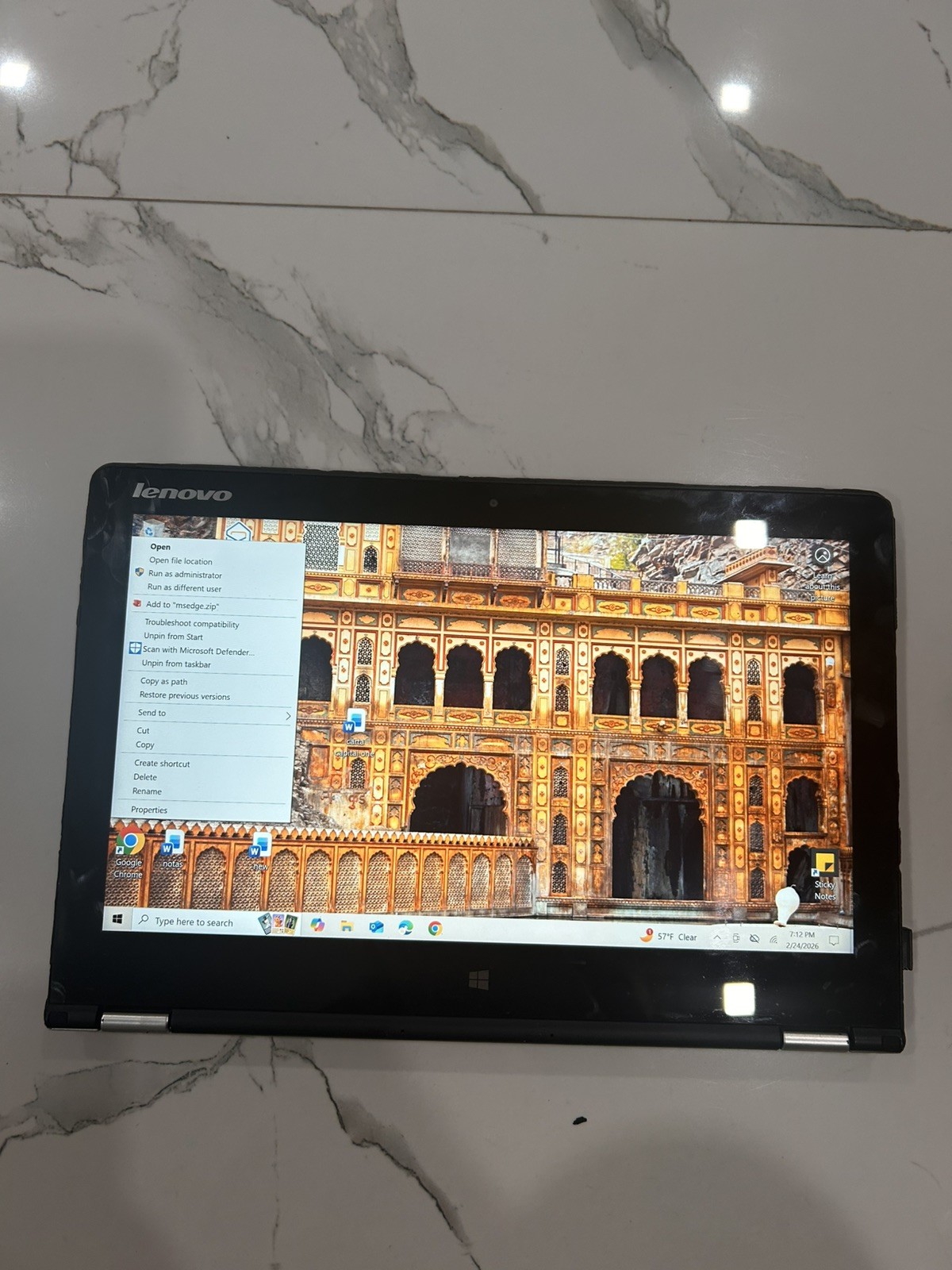 lenovo yoga 700-11isk used, silver color, 256 gb local disk