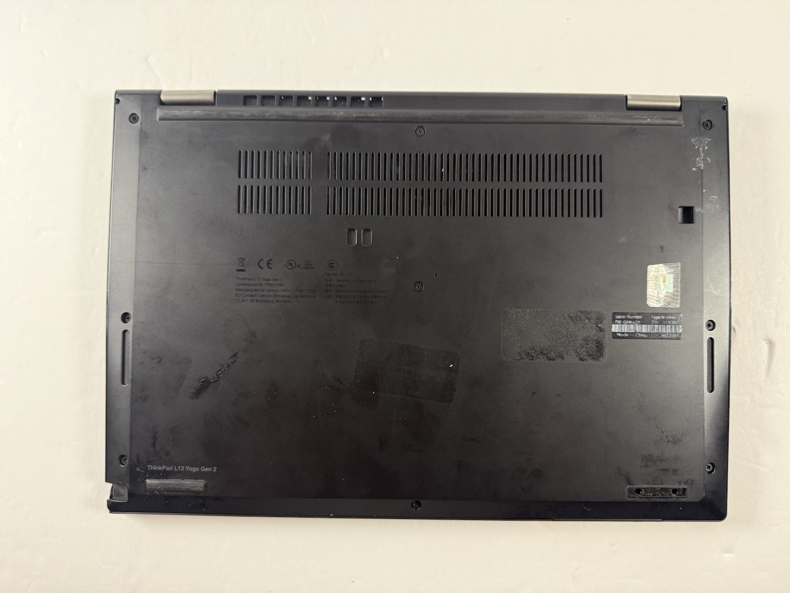 Lenovo ThinkPad L13 Yoga Gen2 2-in-1 Touch i5-11th Gen 16GBRAM No Batt No SSD/OS