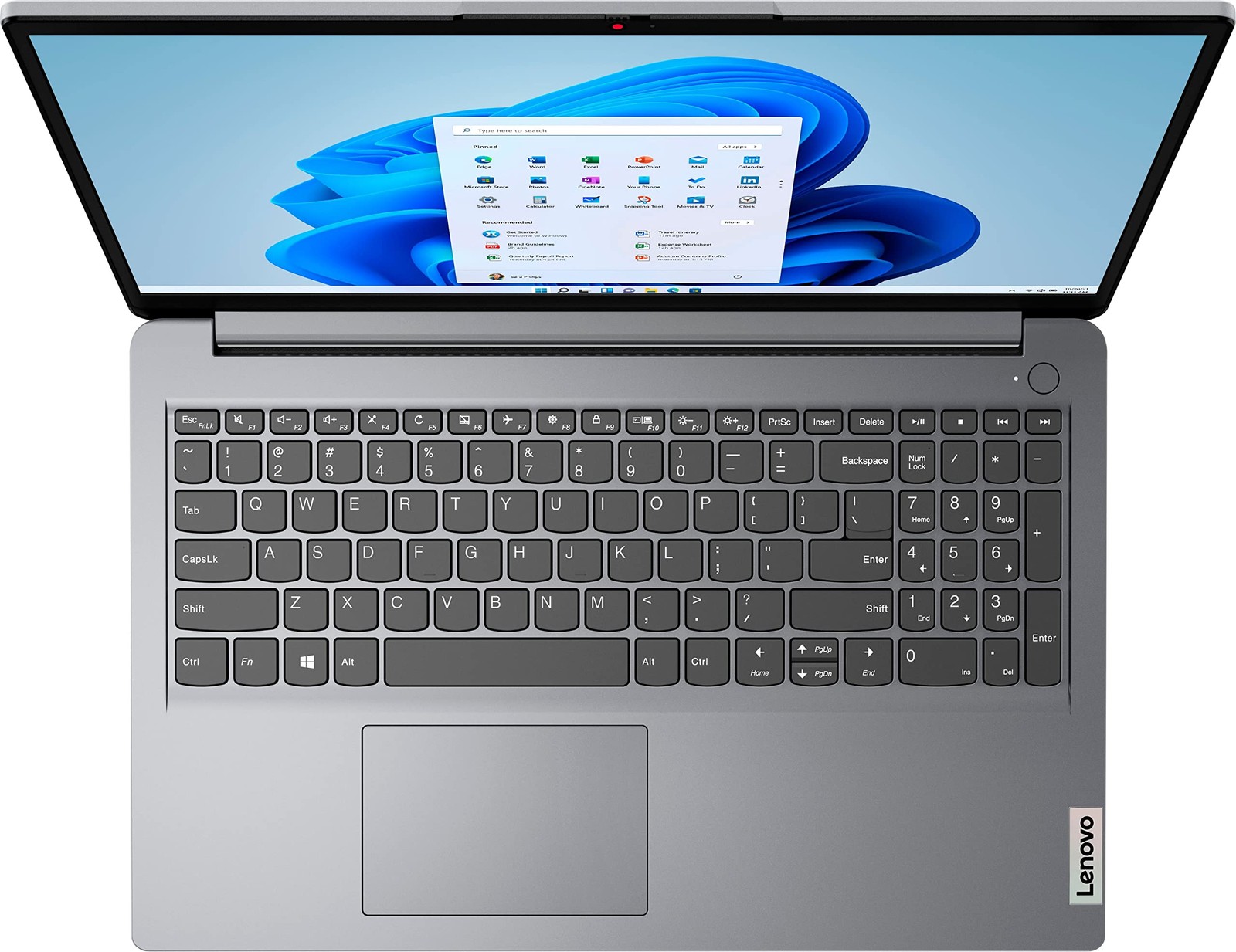 Lenovo IdeaPad 1 15.6″ HD Laptop, 128GB eMMC, Windows 11 Home, Cloud Grey *READ