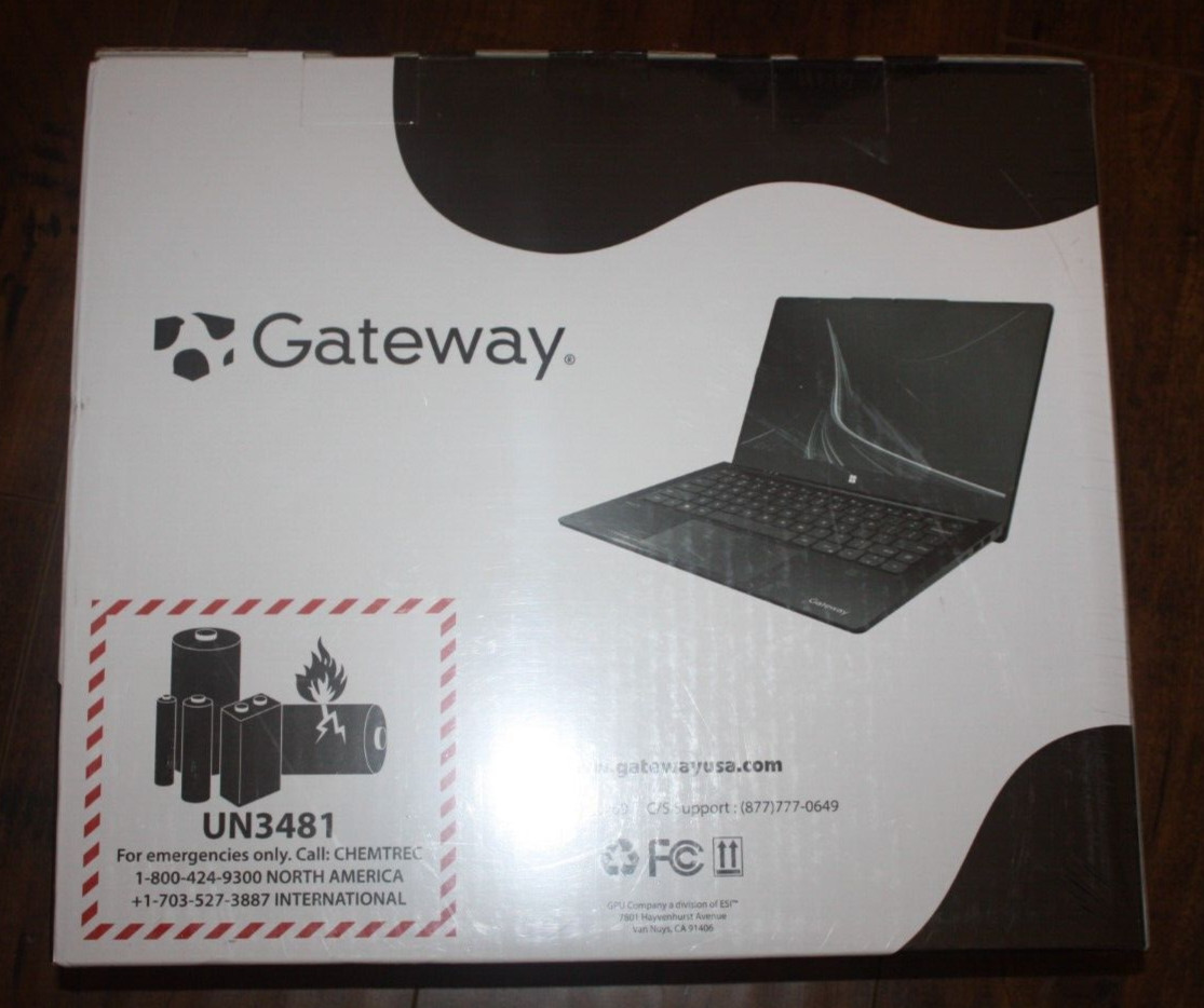 Nwe Gateway Ultra Slim Touchscreen 14.1″ FHD Laptop i5-1235U, 8GB RAM 512GB SSD