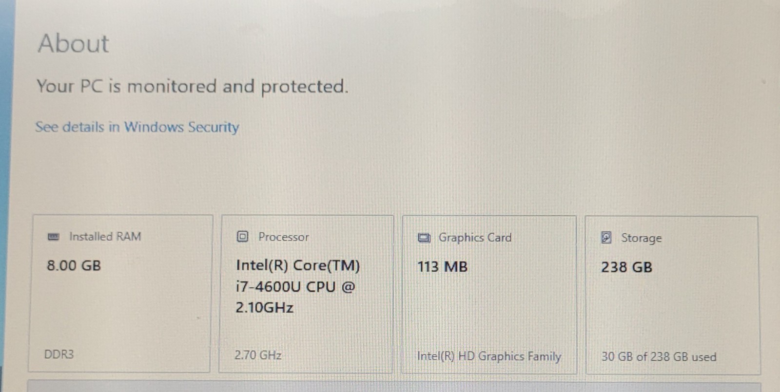 Getac V110 G1 (Core i7 240GB 8GB)