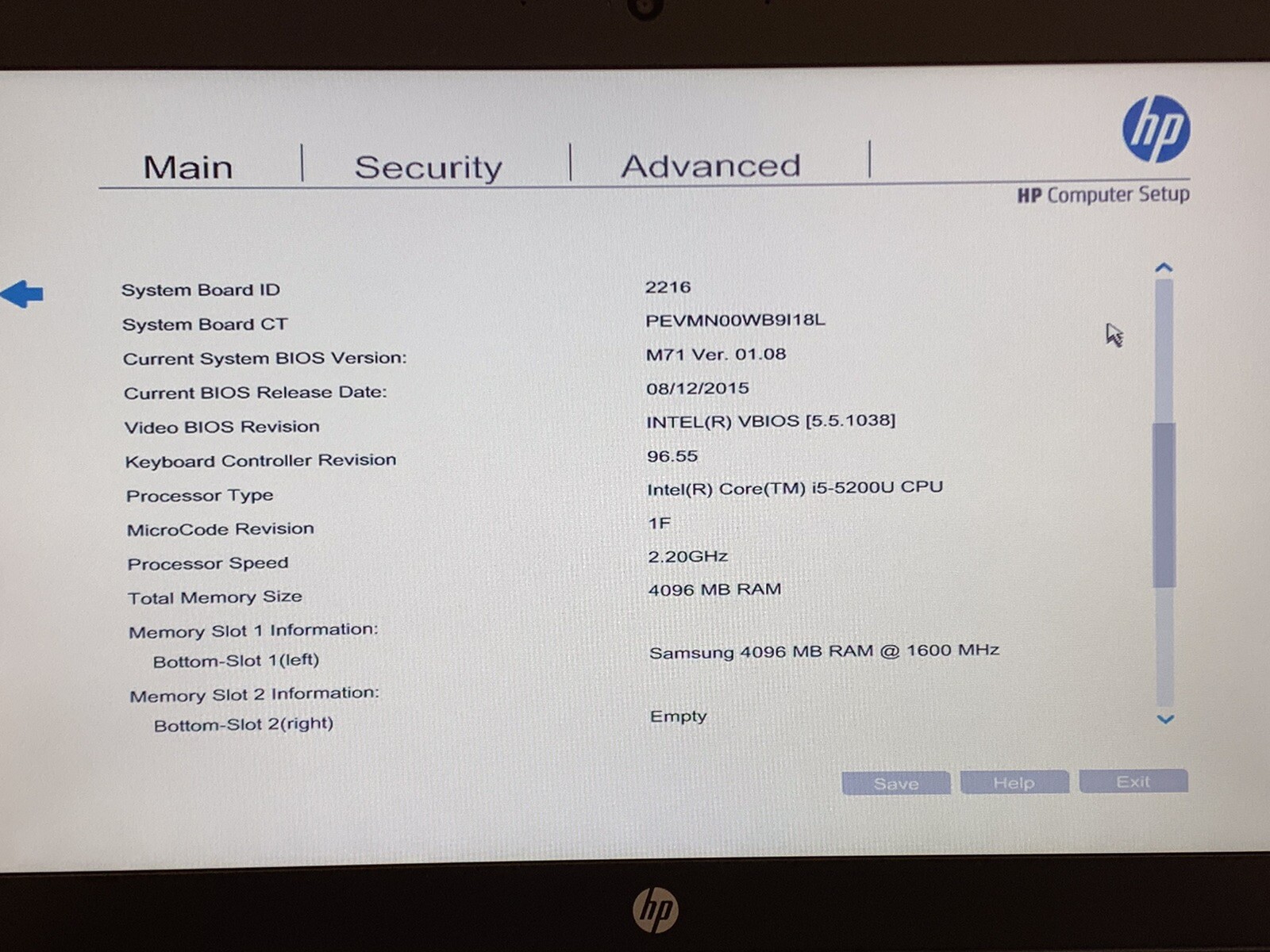 HP EliteBook 840 G2 14″ CORE i5-5300U @ 2.30GHz | 4GB RAM | NO HDD | #T82