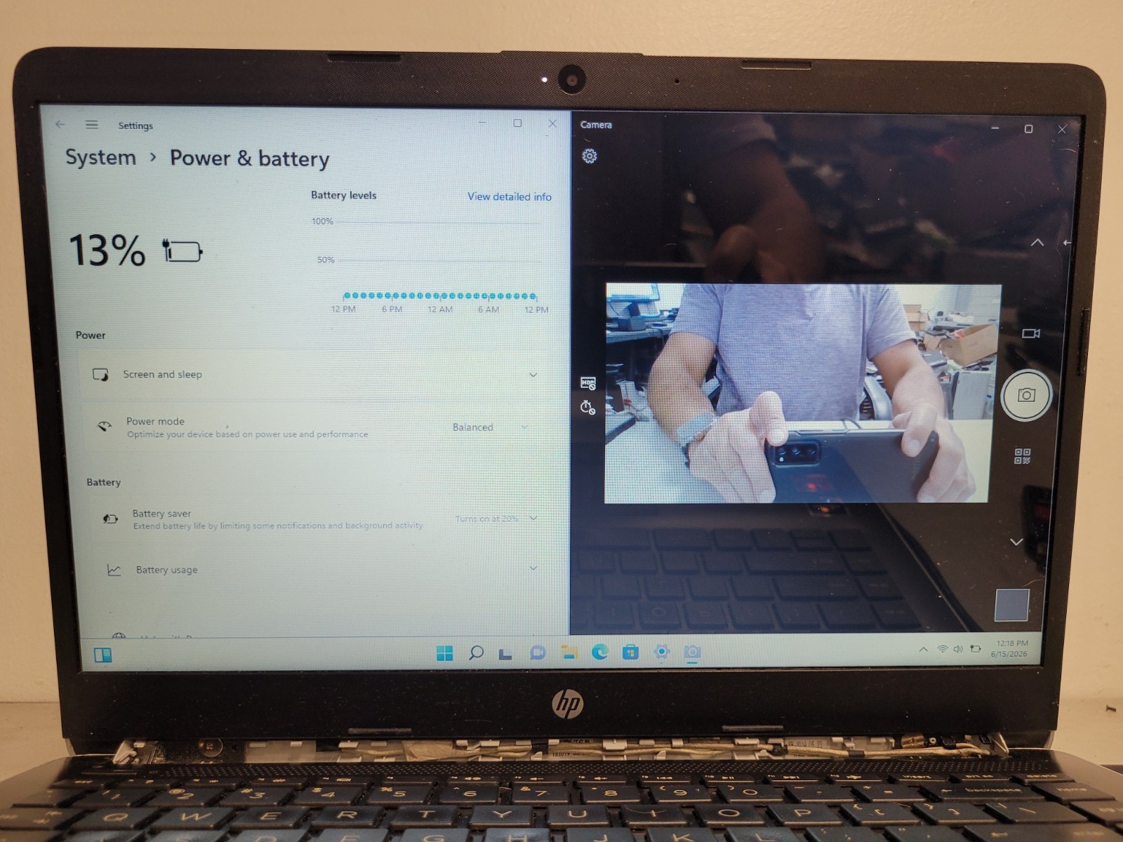 Hp laptop 14-dk0xxx 14″ amd ryzen3 3200u 2600mhz 4gb ram 128gb ssd 5CG9242JWK