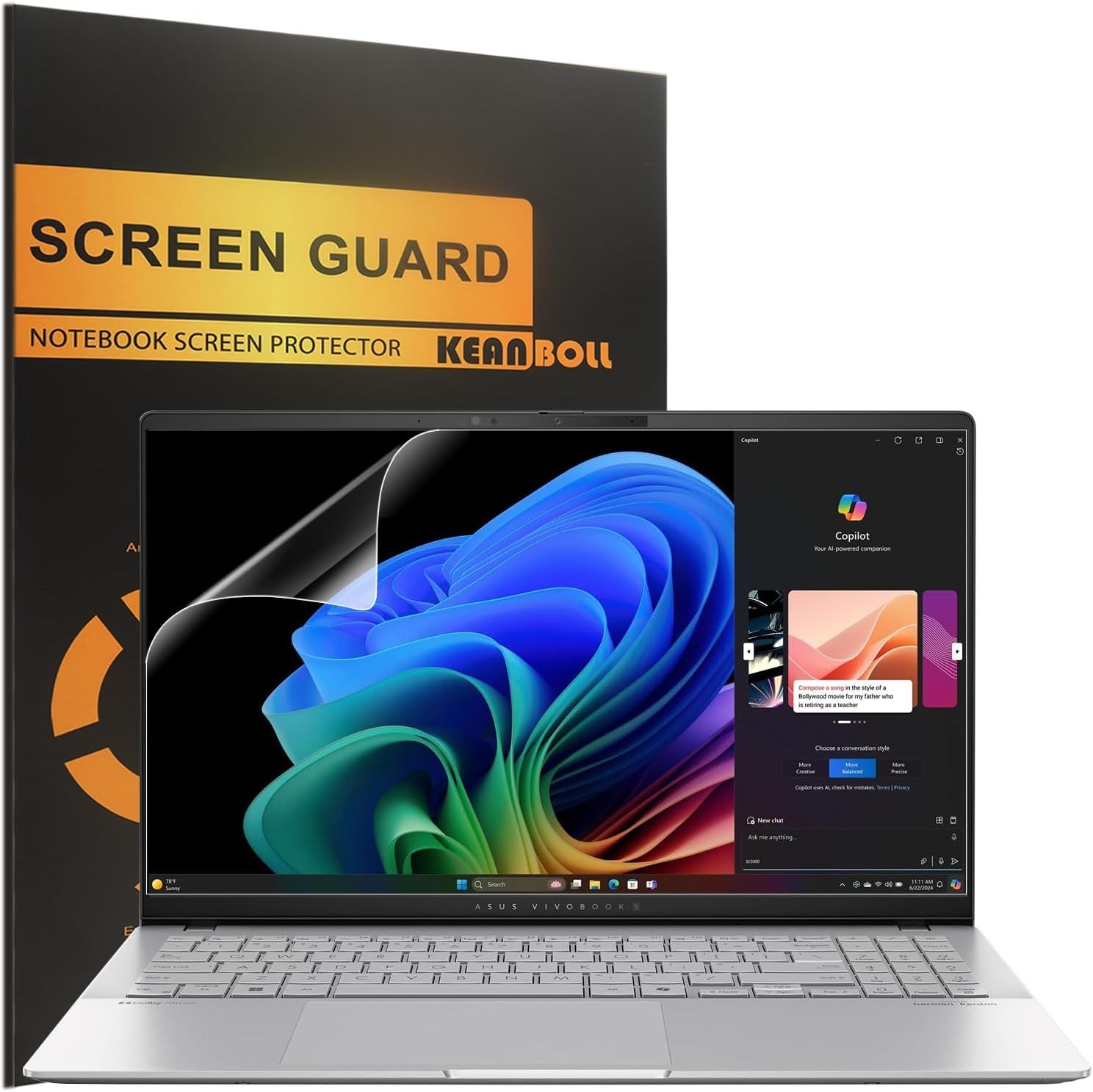 Matte Anti-Glare Screen Protector 3 Pack for ASUS Vivobook 15/15X/Go/Pro 15