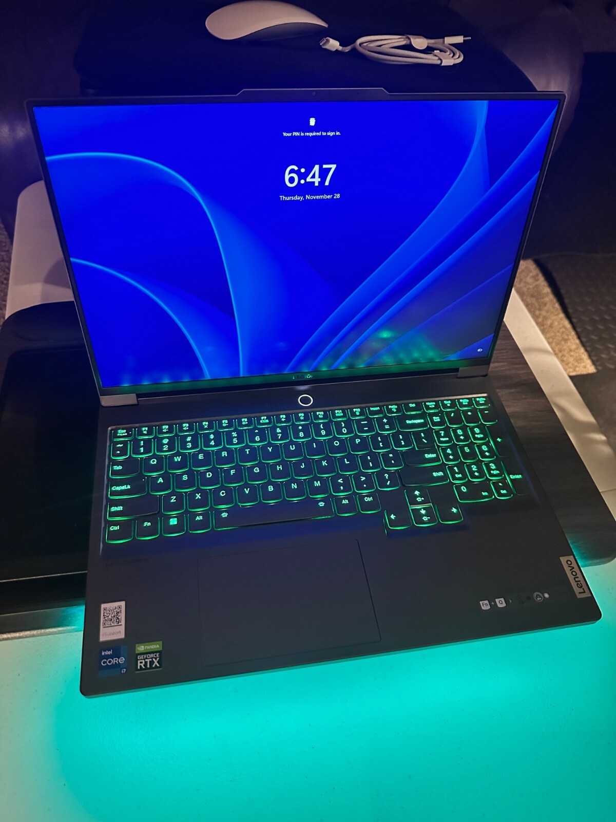 Lenovo Legion 7i 16IAX7 Gaming 64GB RAM 1TB SSD w/ EXTRA 300 Watt Power Adapter