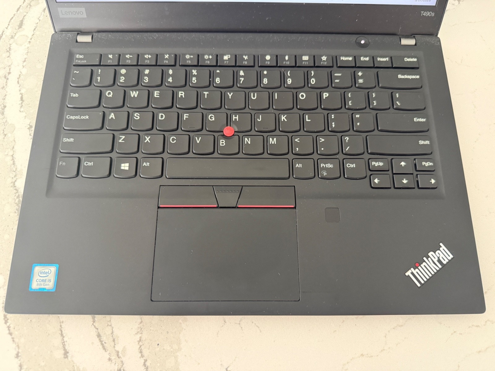 Lenovo ThinkPad T490s 14″ i5-8265u@1.60GHz 16GB RAM 256GB SSD Win 11 Pro SB703
