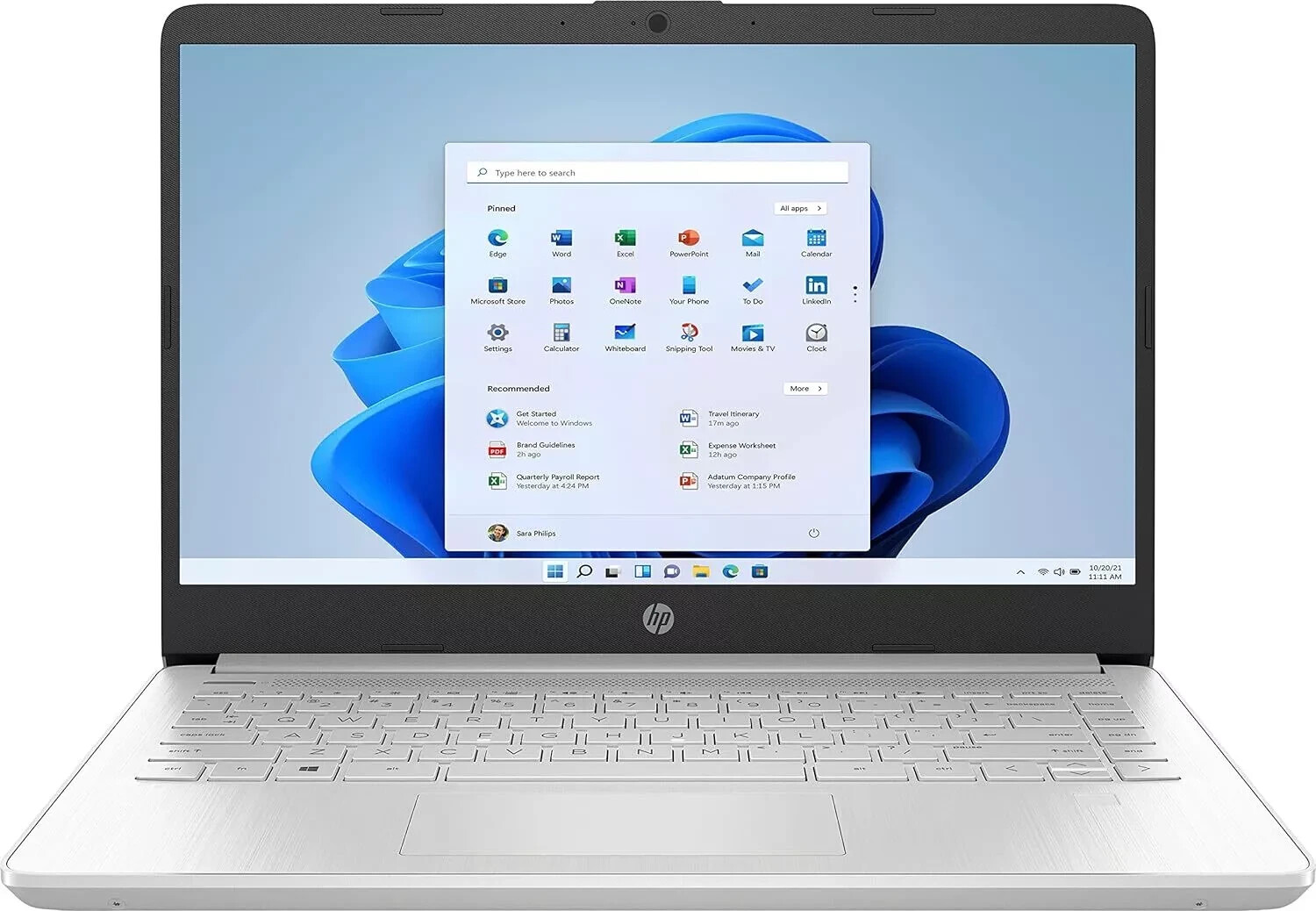 HP 14-fq0033dx 14″ Laptop, AMD Ryzen 3, 8GB RAM, 128GB SSD, Windows 11 S