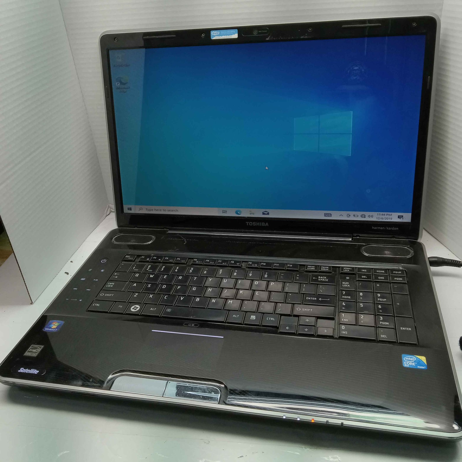 Toshiba Satellite P505 18.4″ Laptop Core 2 Duo T6600 6GB RAM Blu-Ray No Batt ^