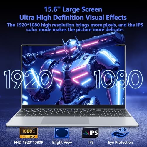 15.6 inch Laptop with Core M3-6Y30 Processor Laptop Computer 8GB RAM 256GB