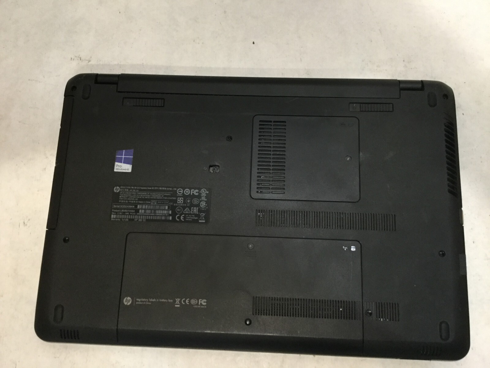 HP 350 G2 / Intel Pentium 3805U @ 1.90GHz / (NO STORAGE) -MR