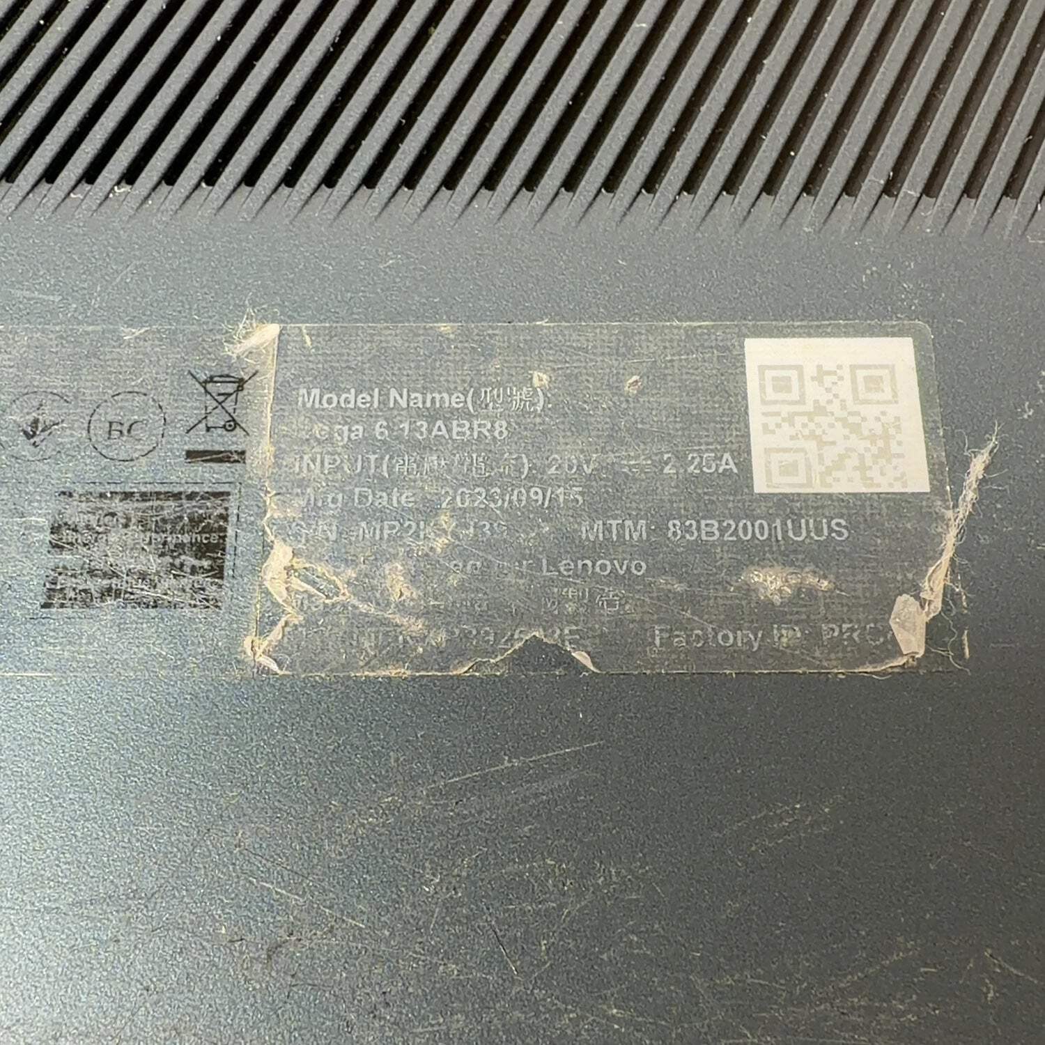 Broken Lenovo Yoga 6 2-in-1 13abr8 13.3″ Ryzen 5 7530U 2.0GHz 8GB RAM Read
