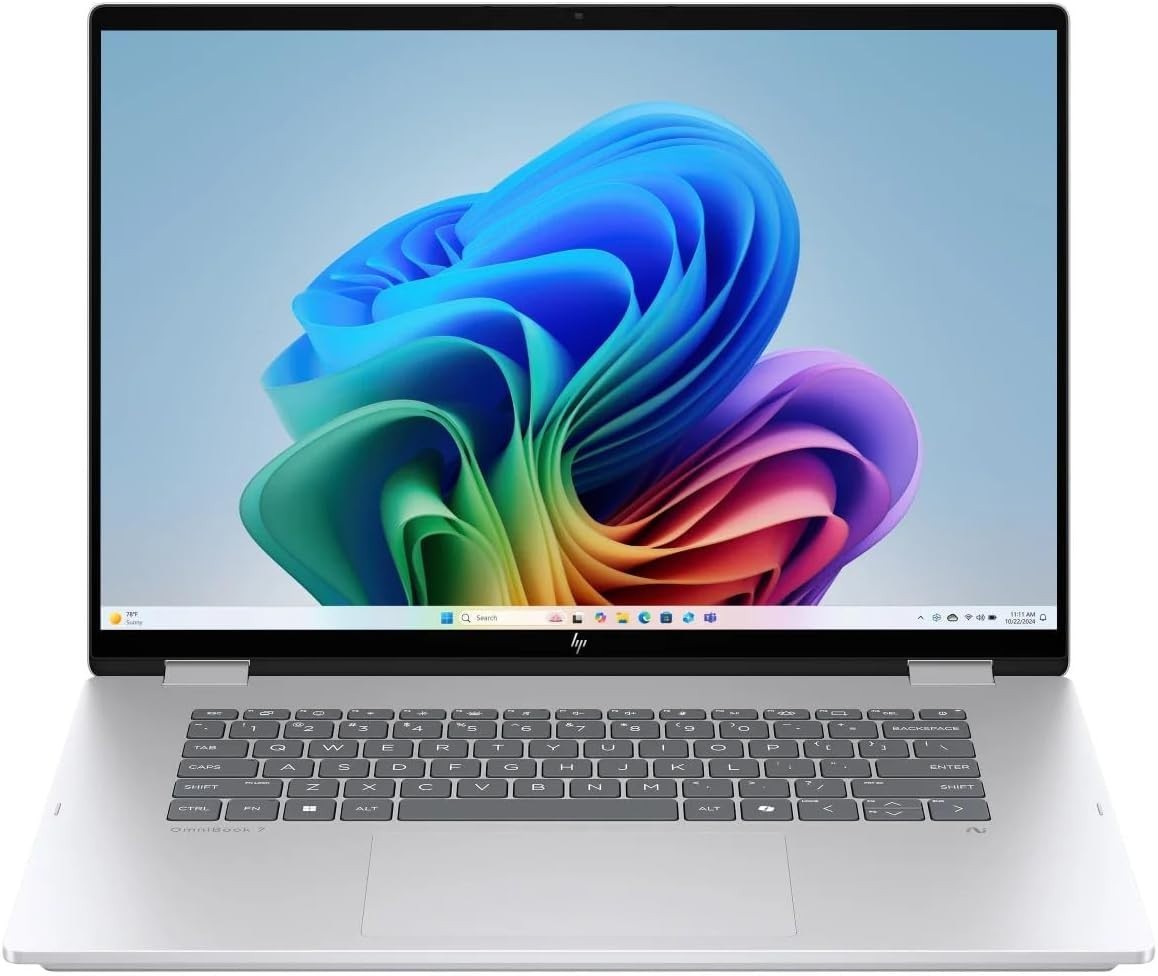 HP OmniBook 7 Flip 16″ 2-in-1 AI Laptop Ultra 7 258V Touchscreen 32GB, 1TBSSD