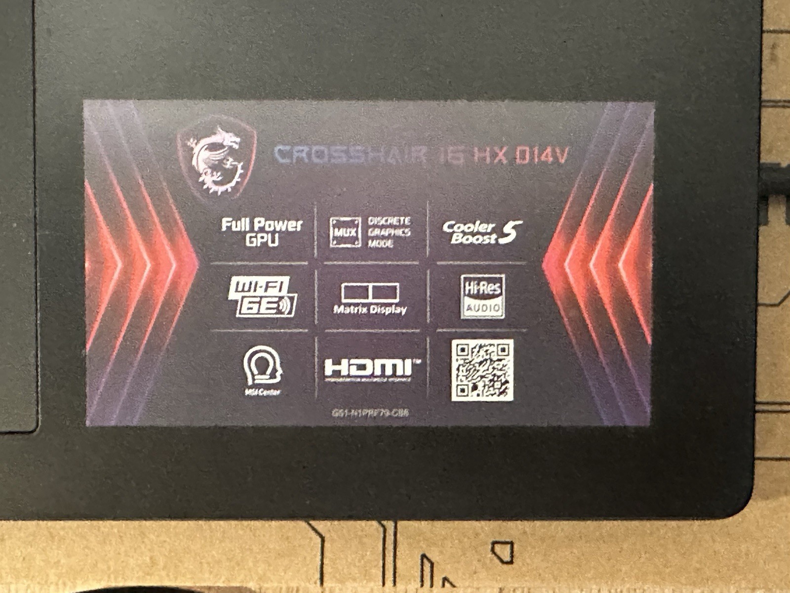 MSI Crosshair 16 HX D14VGKG 16″ i7-14650HX 2.2GHz 16GB DDR5 1TB GeForce RTX 4070