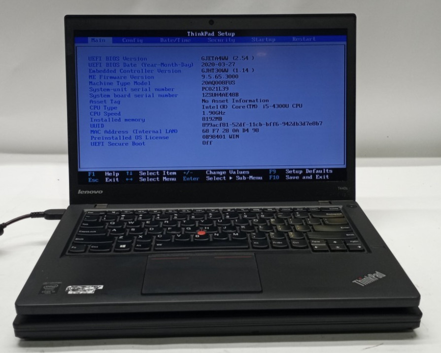 Lot of 2 Lenovo ThinkPad T440&T440s I5-4th Gen@1.60GHZ 4GB RAM NO HDD/OS WH674!