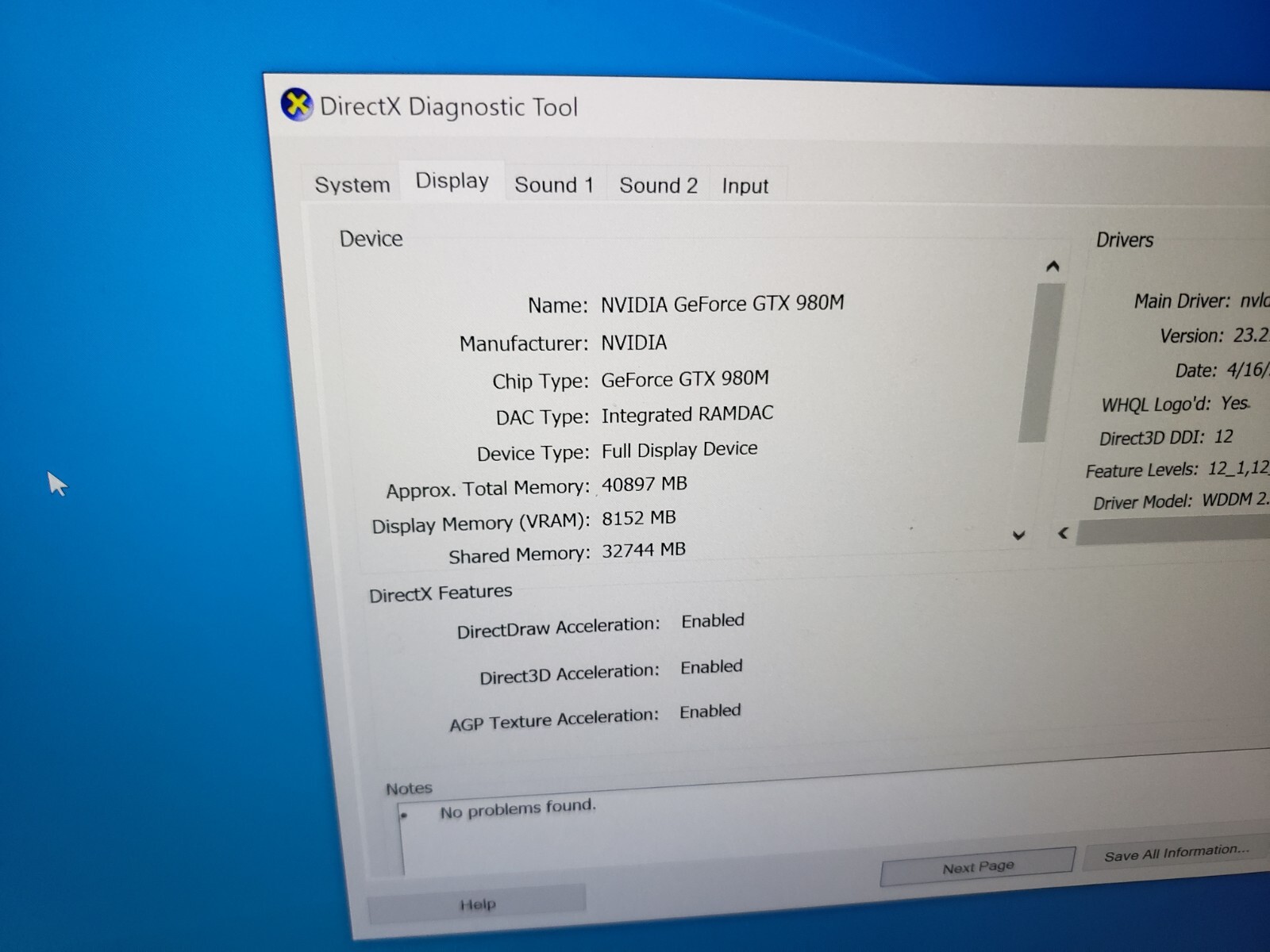 Eluktronics Clevo Gaming Laptop P650RG-G i7-6820HK GTX 980M 64GB RAM 2TB NVME