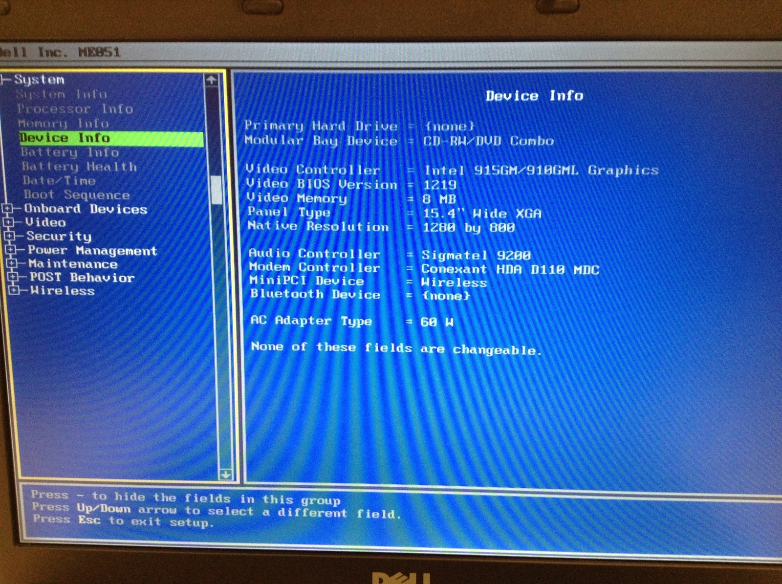 Dell Inspiron 1300 Laptop 15.4″ Celeron M 1.40GHz 1GB Wifi, No HDD, FREE SHIP