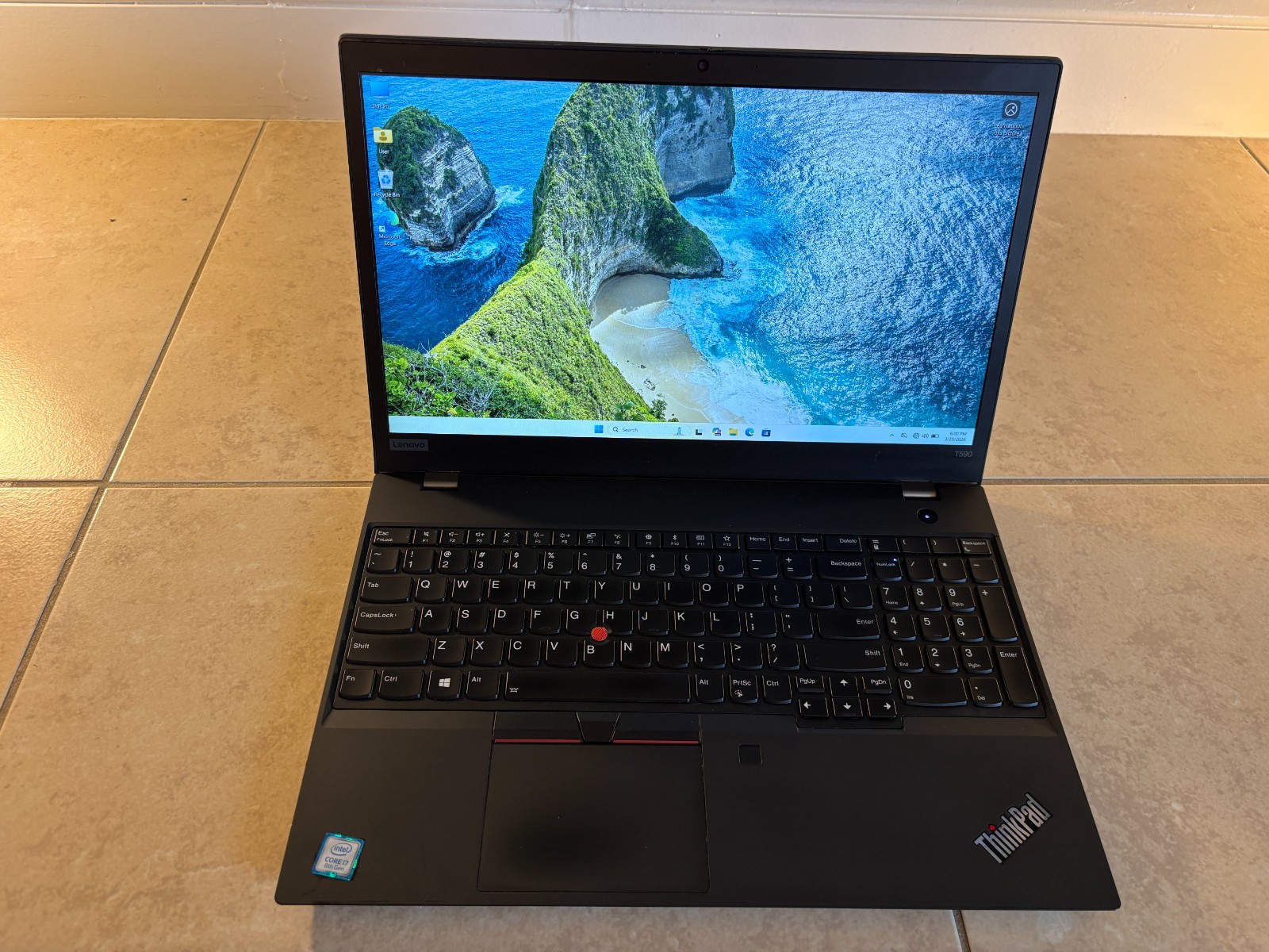 Lenovo ThinkPad T590 i7-8565U 16GB RAM 512GB SSD Windows 11 Pro 15.6″ Laptop