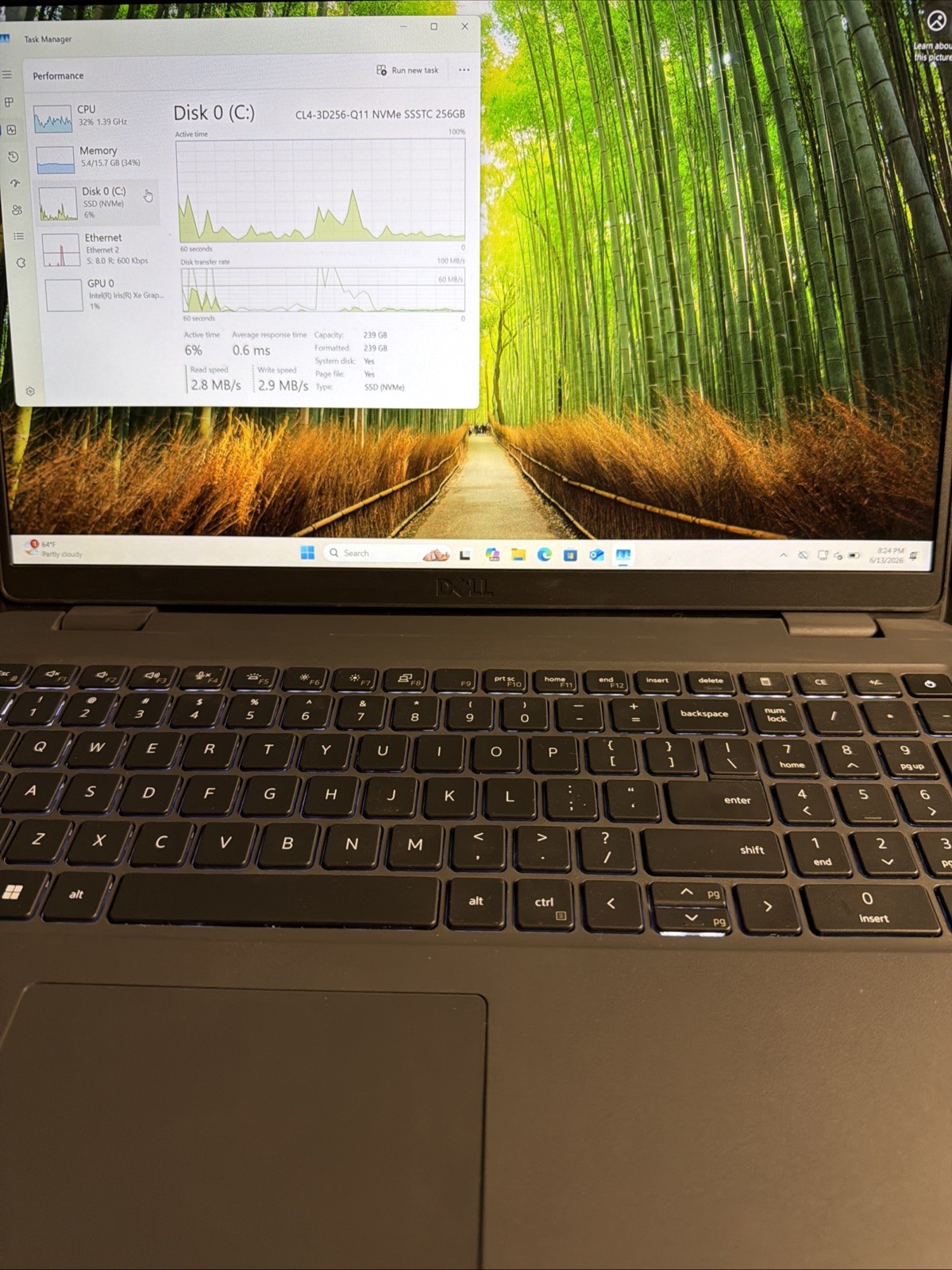 Dell Latitude 3540 15.6″ i5-1335U 1.3GHz 16GB RAM 256GB SSD BARELY USED.