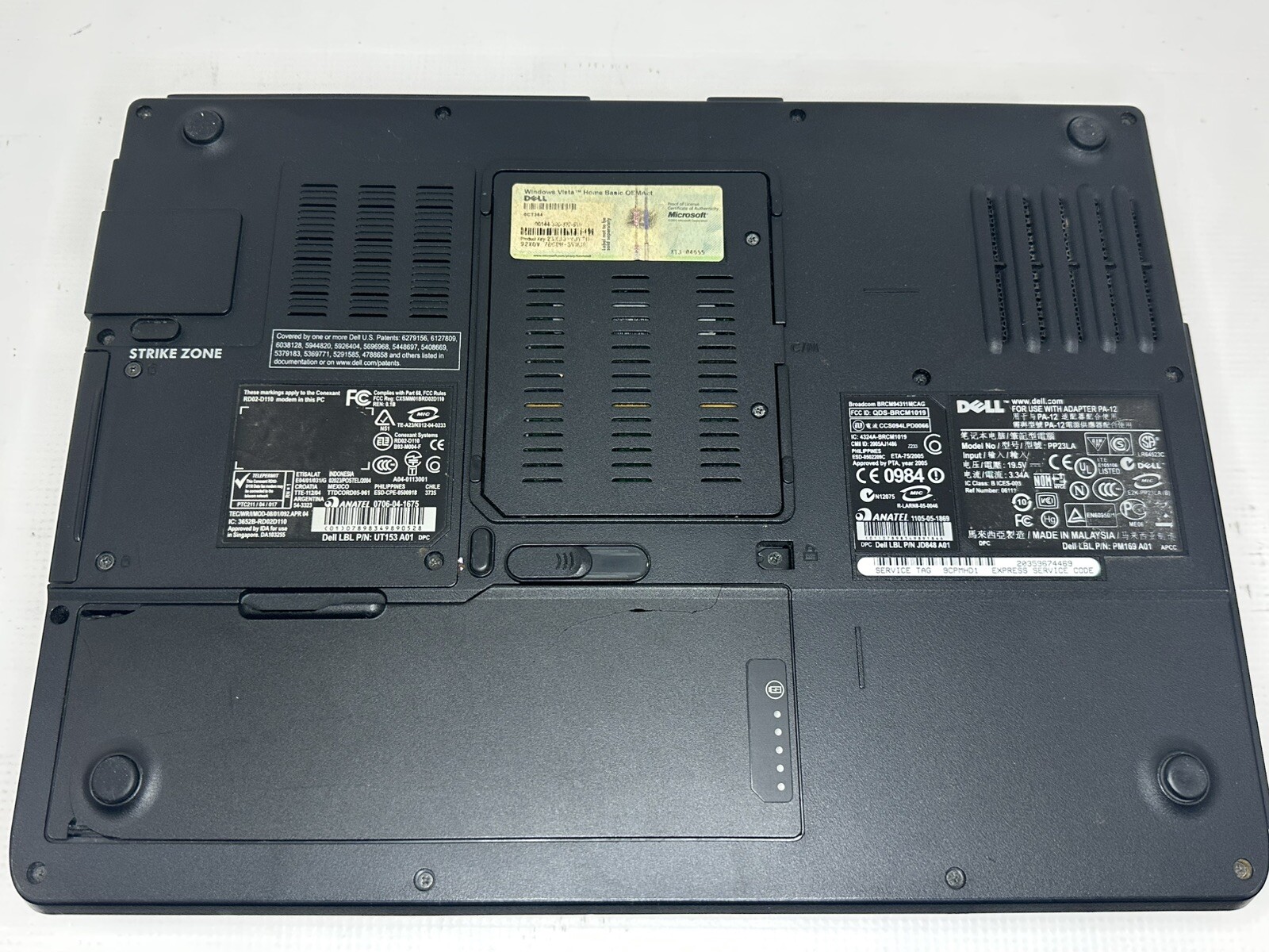 Dell Inspiron Laptop 1501 AMD ATHLON 64×2 2GB RAM 120GB HDD For Parts Repair