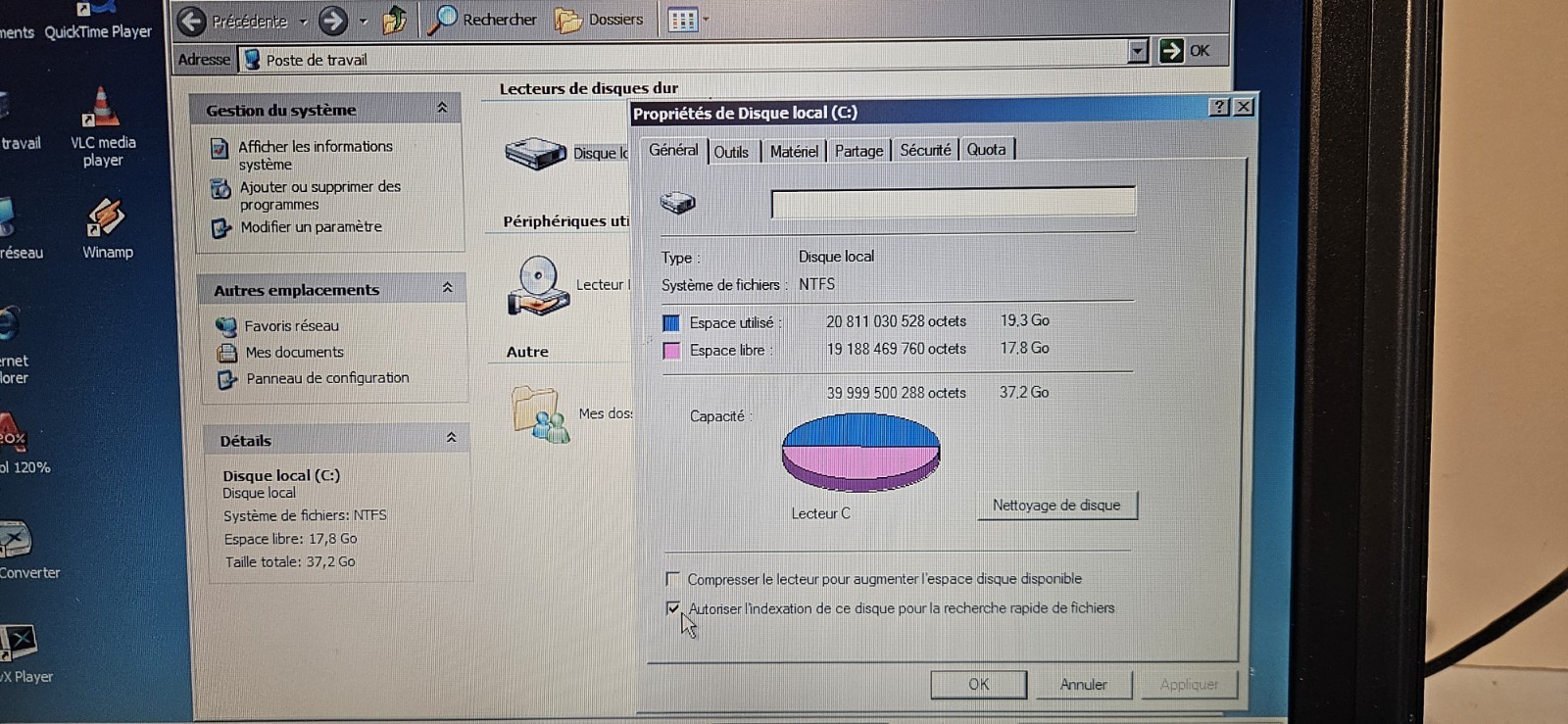 HP Compaq Laptop NX9105 / AMD Sempron 1.60Ghz / 256Mb Ram / Win XP