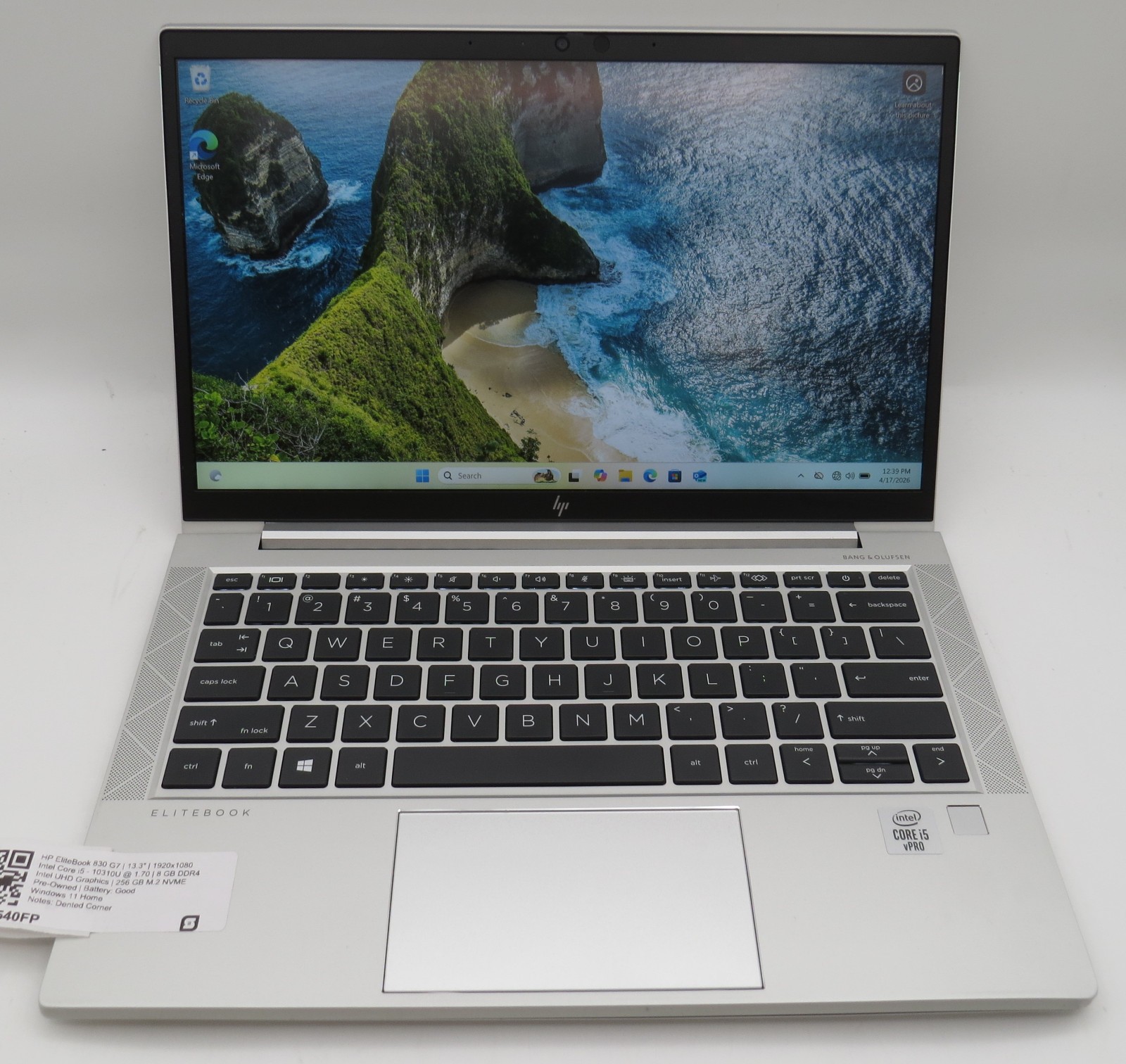 HP Elitebook 830 G7 | i5-10310U @ 1.7GHz | 8GB DDR4 | 256GB m2 | 13″ | Win 11