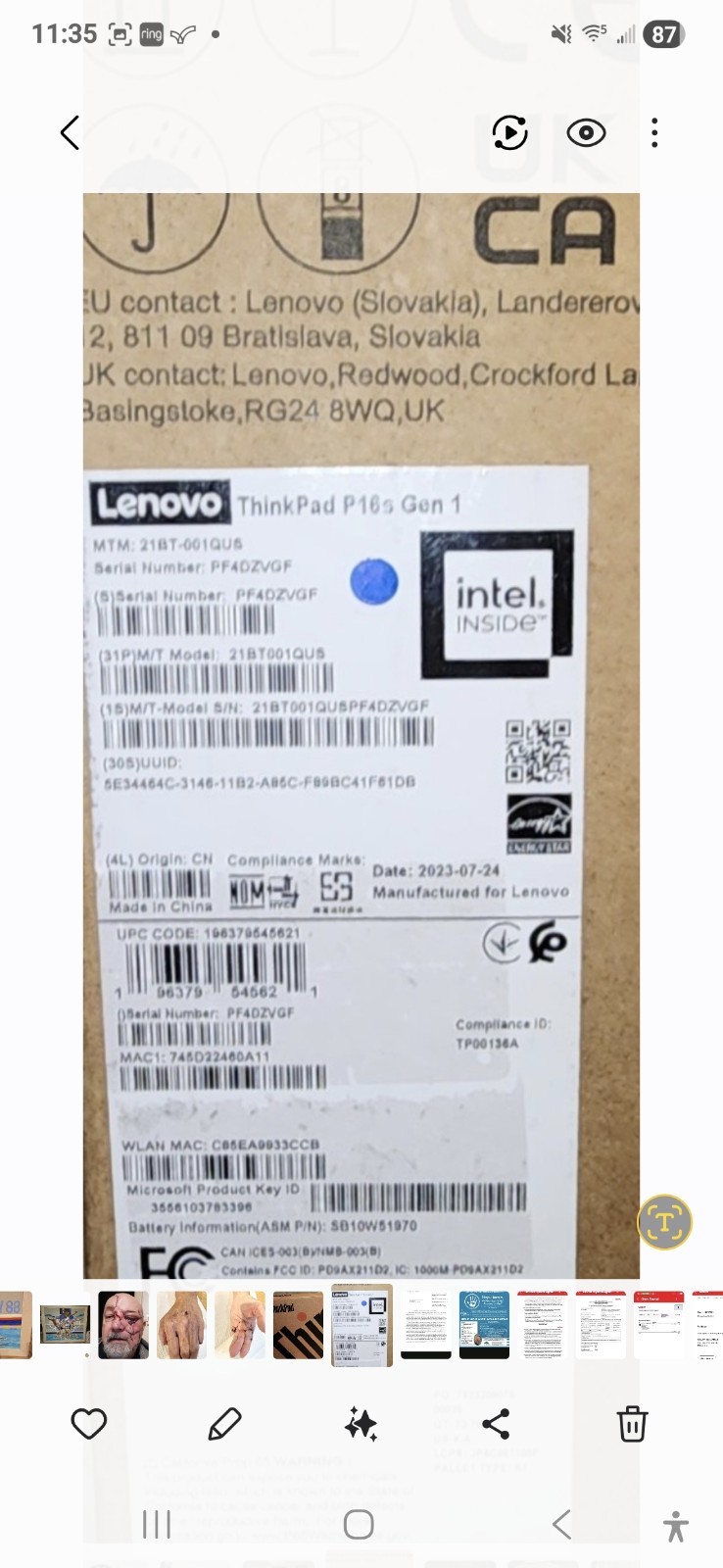 Lenovo ThinkPad X13 – 16″, Intel Core i7 vPro 12, 32GB RAM, 1 TB SSD NEW INSTALL