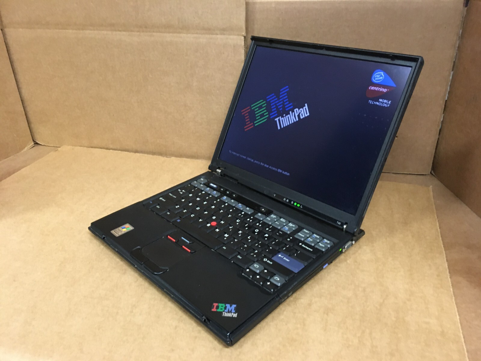 IBM THINKPAD T40 1.50GHz 1GB 40GB HDD WINDOWS XP ATI RADEON 7500TYPE 2373