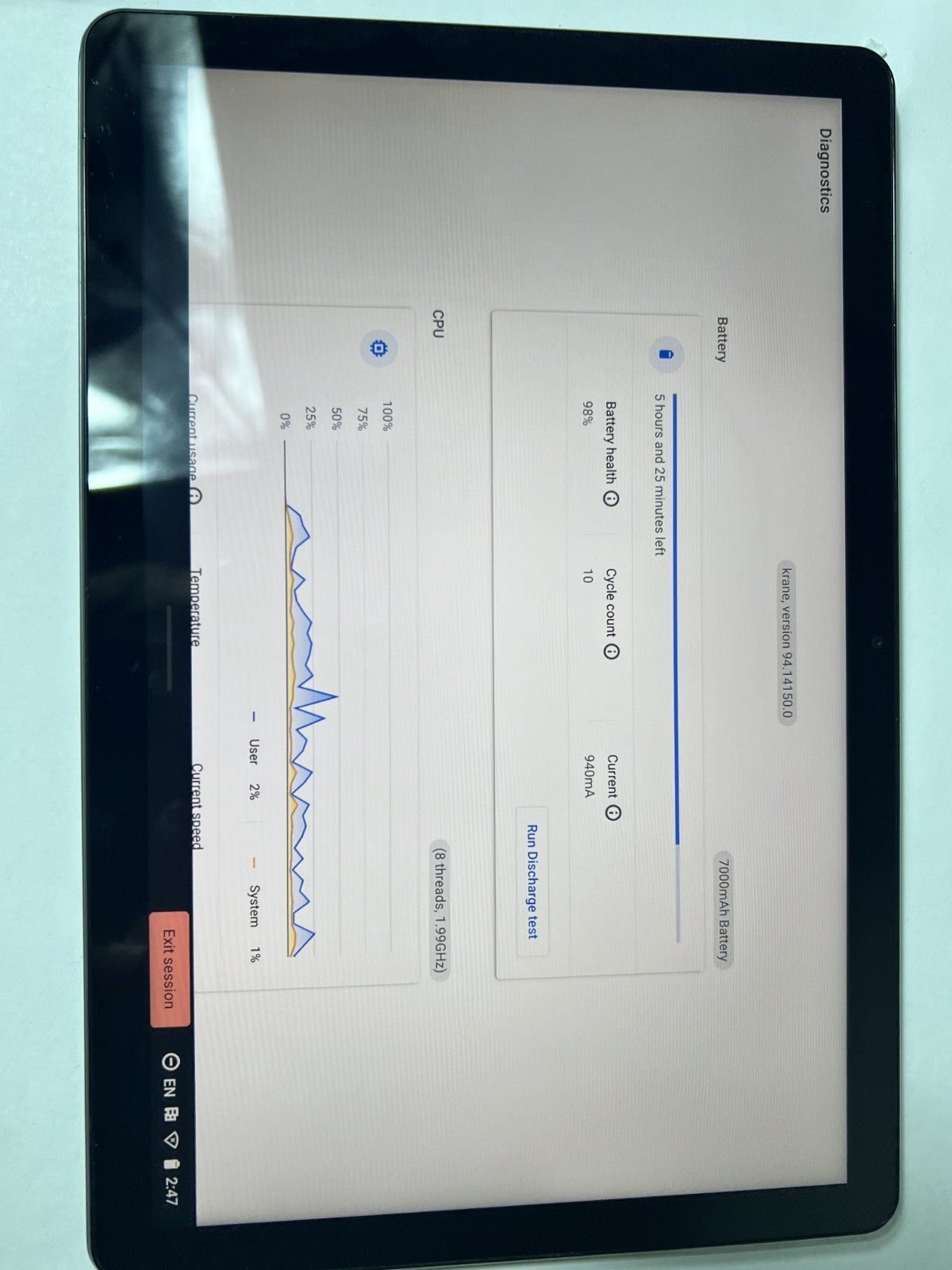 Lenovo IdeaPad Duet Chromebook CT-X636F 10.1″ (64GB) – Ice Blue + Iron Grey DEMO