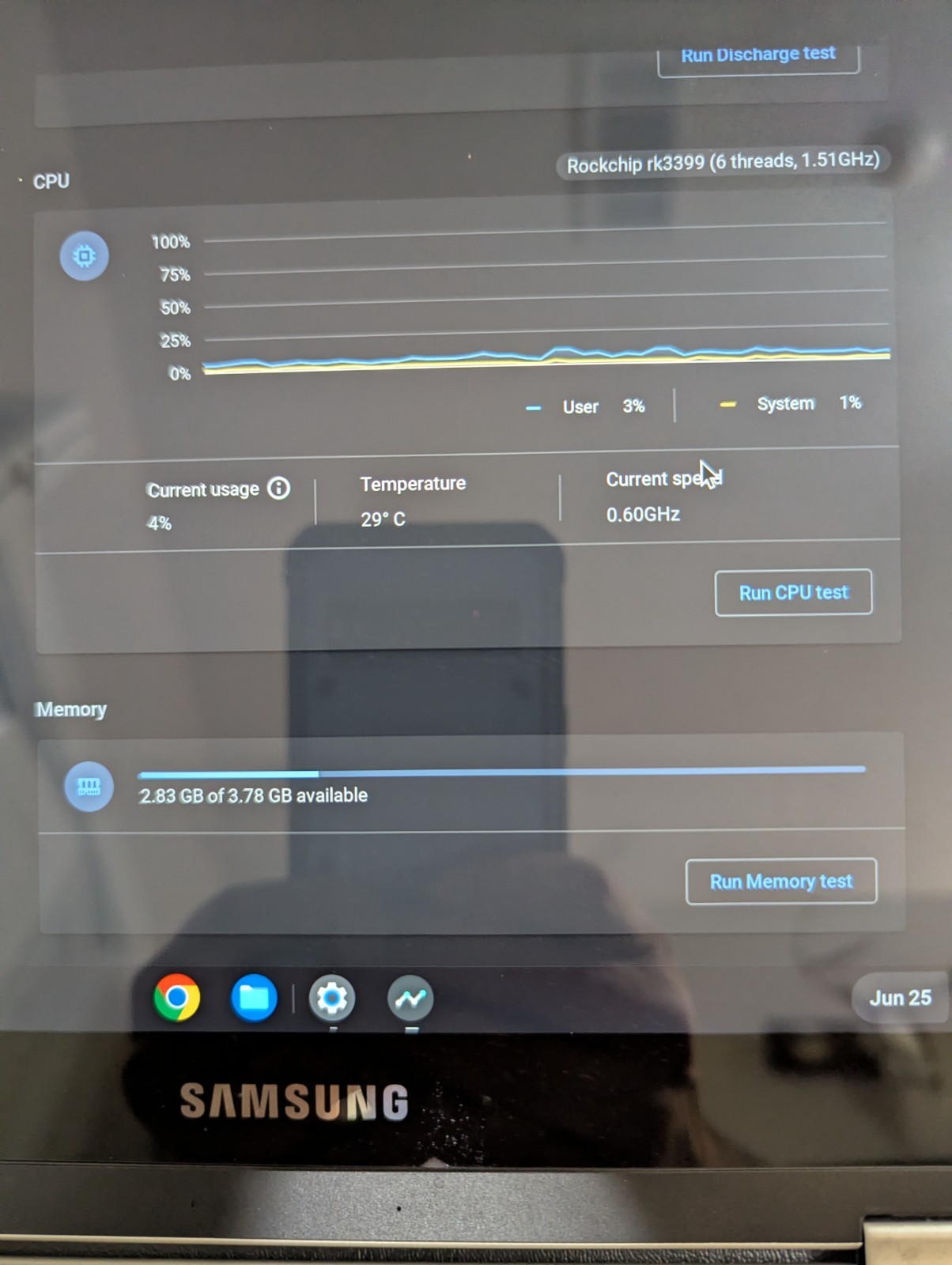 SAMSUNG Chromebook Plus (513C24-K01) 12.3″ (2400×1600) 2-in-1 with new battery
