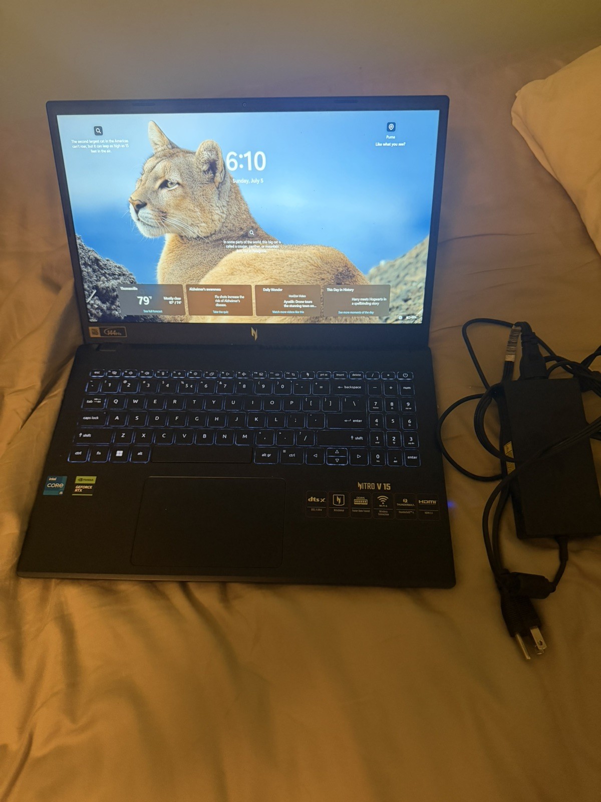 Acer Nitro V 15 15.6” FHD i7 16GB 512GB SSD RTX Win 11 Charger Included