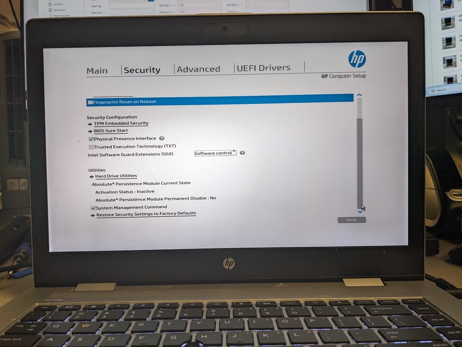 HP PROBOOK 640 G4 i5-8350U @ 1.70GHz, 8GB RAM, NO HDD/OS