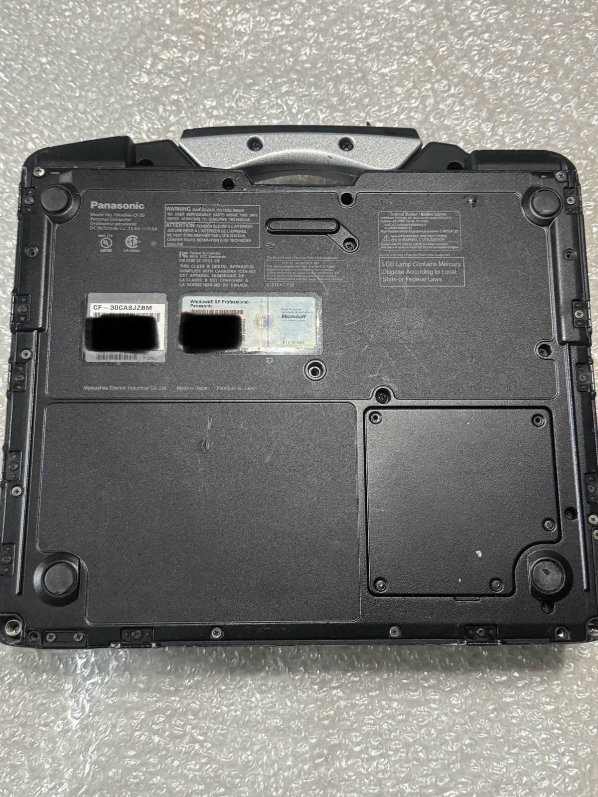 Panasonic ToughBook CF-30 Rugged Laptop Win XP 4GB RAM 640GB HD BIOMETRIC