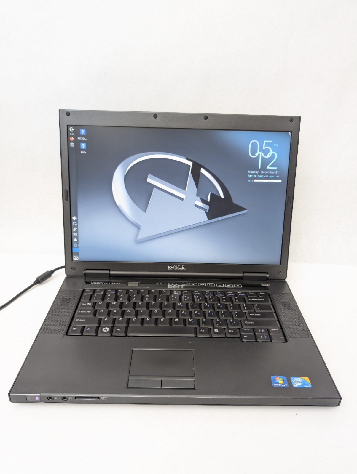 Dell Vostro 1520 Core 2 Duo T6670 2 GB RAM 500GB HDD MX Linux Needs Battery