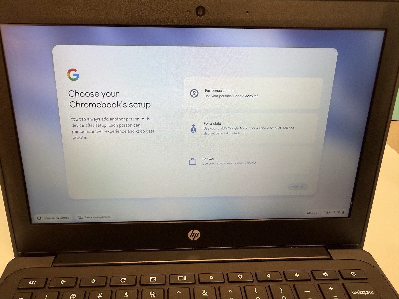HP Chromebook 11MK G9 EE MediaTek MT8183 32GB eMMC 4GB W/65W Charger