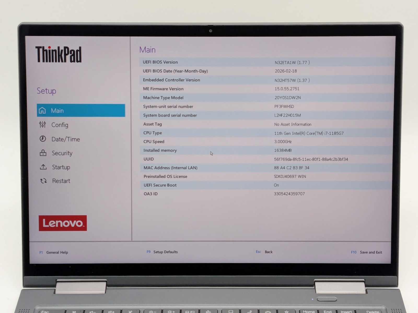 ThinkPad X1 Yoga Gen 6 2-in-1 14″ FHD+ Touch I7-1185G7 256GB 16GB W11P 4G *READ*