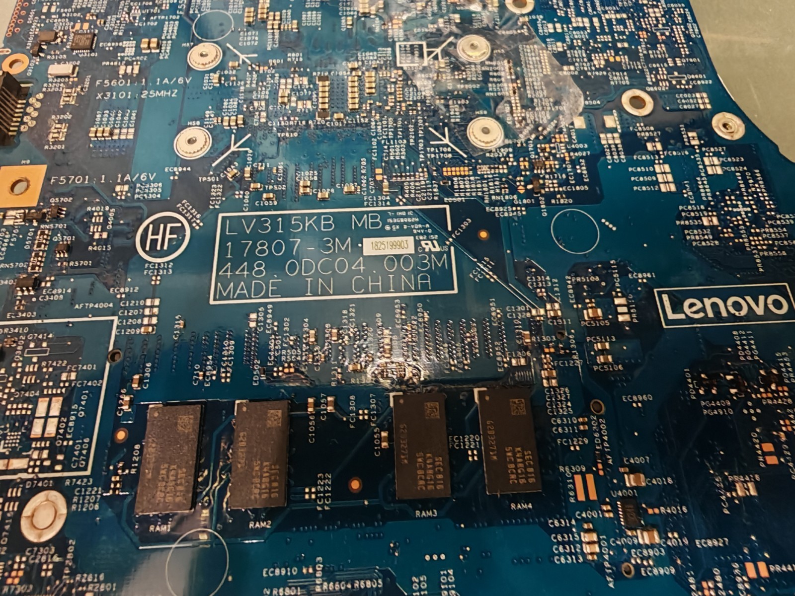 LENOVO V130-15 MOTHERBOARD 448.0DC04.003M INTEL I3-7020U HD 620 4GB RAM