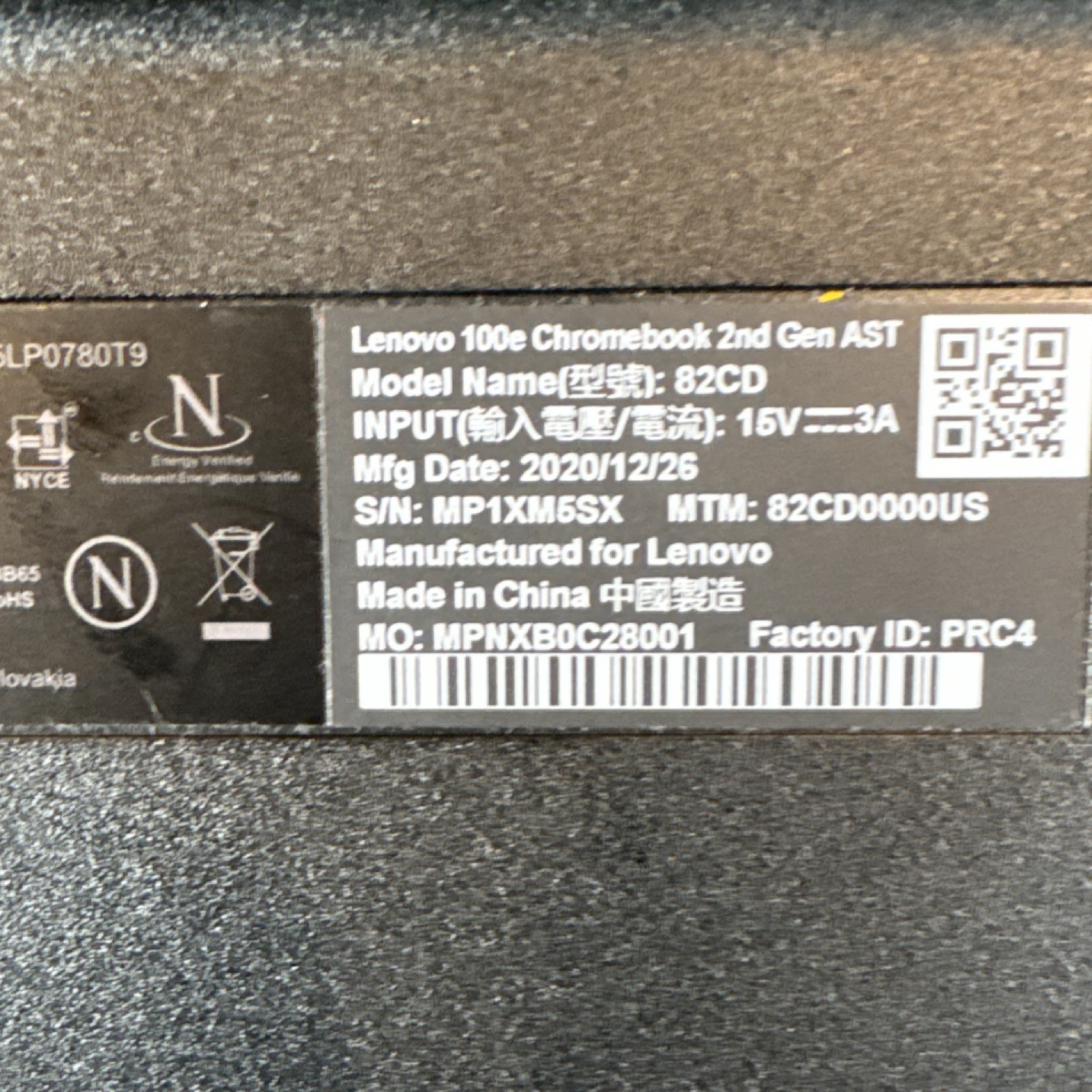 Lenovo 100e Chromebook 2nd Gen AST AMD A4 11.6″ Chrome OS Black Laptop