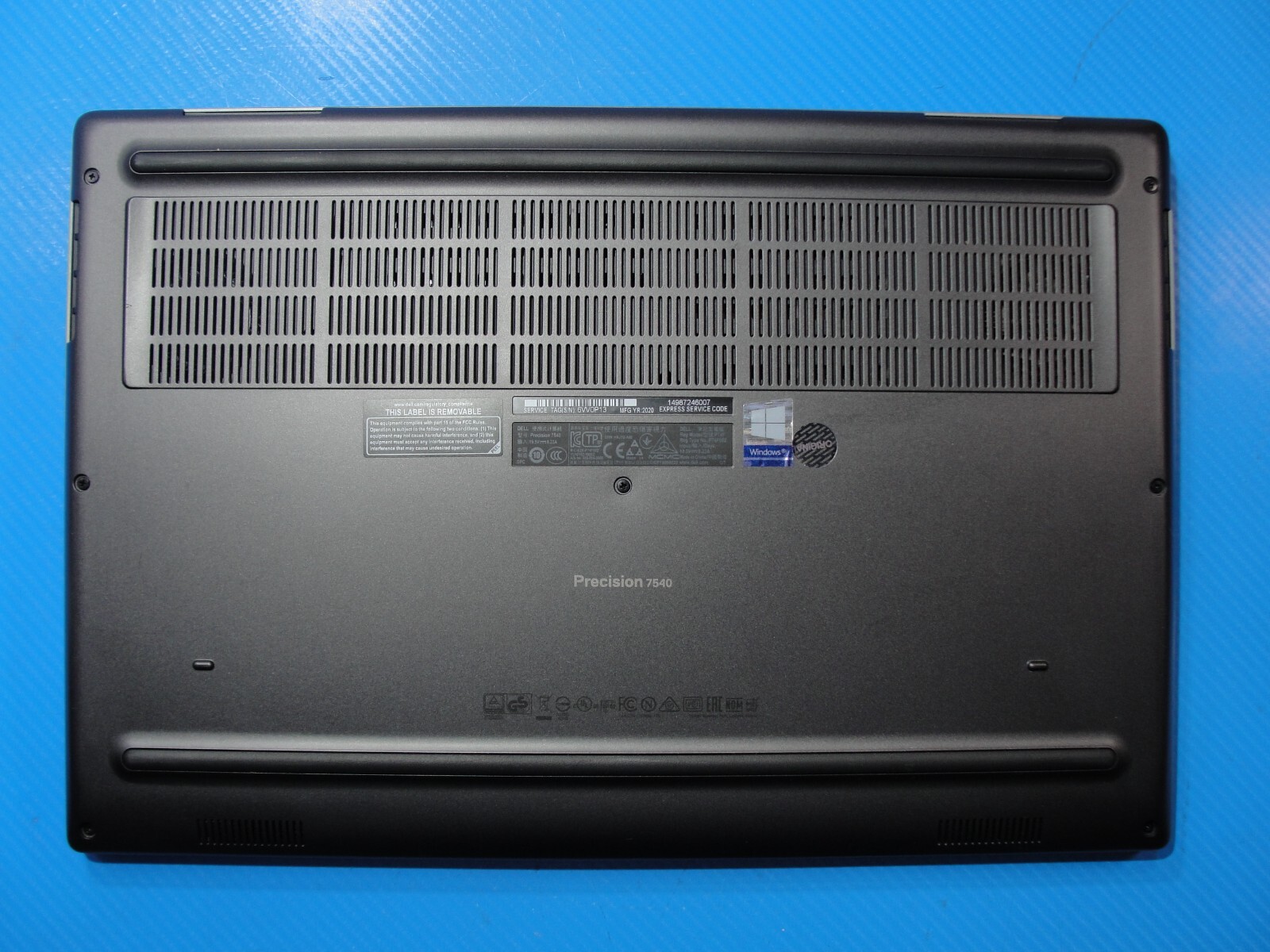 Dell Precision 7540 15” FHD i5-9400H 2.5GHz 16GB SSD 256GB NVIDIA Quadro T1000