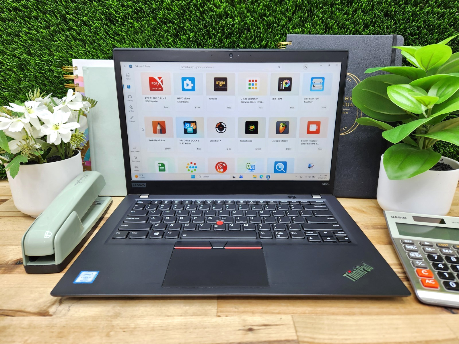 Lenovo ThinkPad T490s FHD Touchscreen i7-8665U 16GB 256GB SSD Windows 11 Pro ~