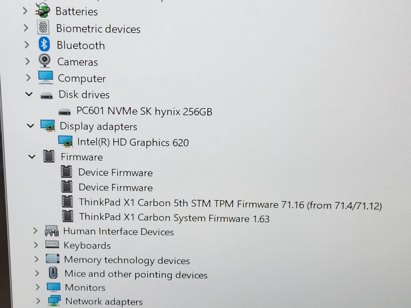 Lenovo ThinkPad X1 Carbon 5th Gen 14″ QHD i7-7500U 8GB 256GB SSD Windows 11 Pro~