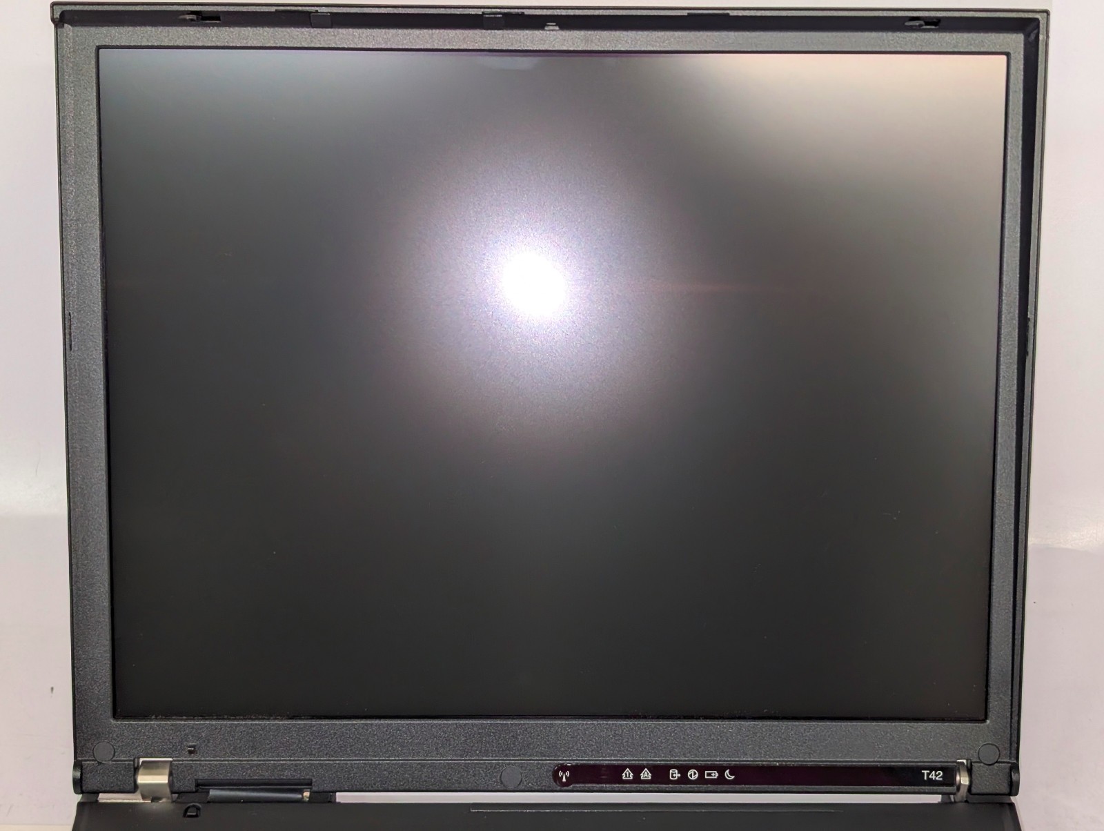 IBM ThinkPad T42 laptop; for parts or repair; 4 beeps 4 times; not powering on
