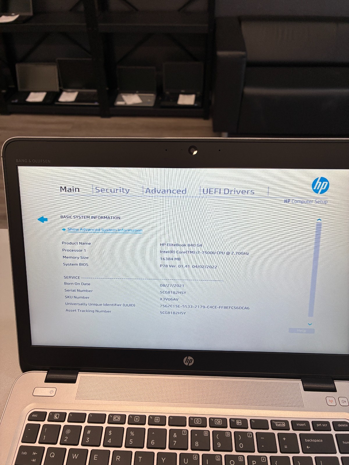 HP EliteBook 840 G4: 14″ / i7-7500U / RAM 16Gb / SSD 512Gb+HDD 500Gb / Win 10