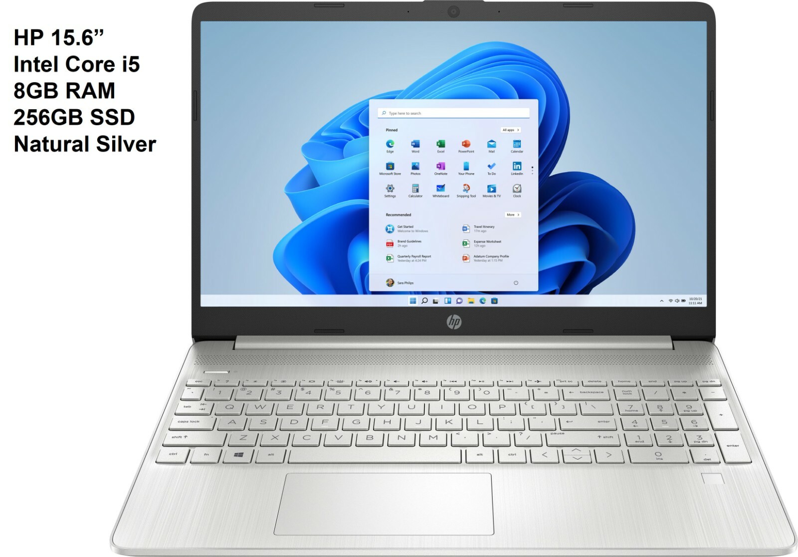 HP 15.6″ Intel Core i5-1135G7, 256GB SSD, 8GB RAM Laptop, 15-dy2093dx