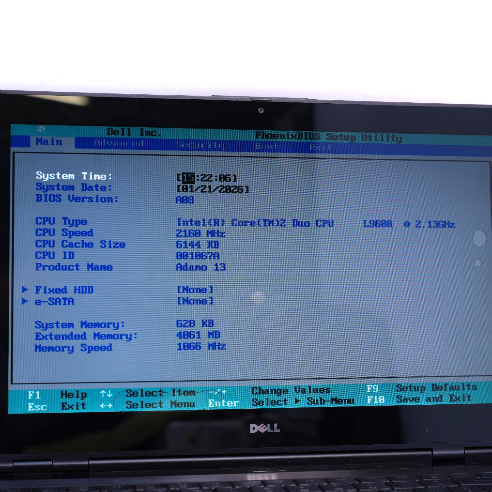 Dell Adamo 13 Laptop Core 2 Duo L9600 4GB Ram NO SSD NO OS T12-C8
