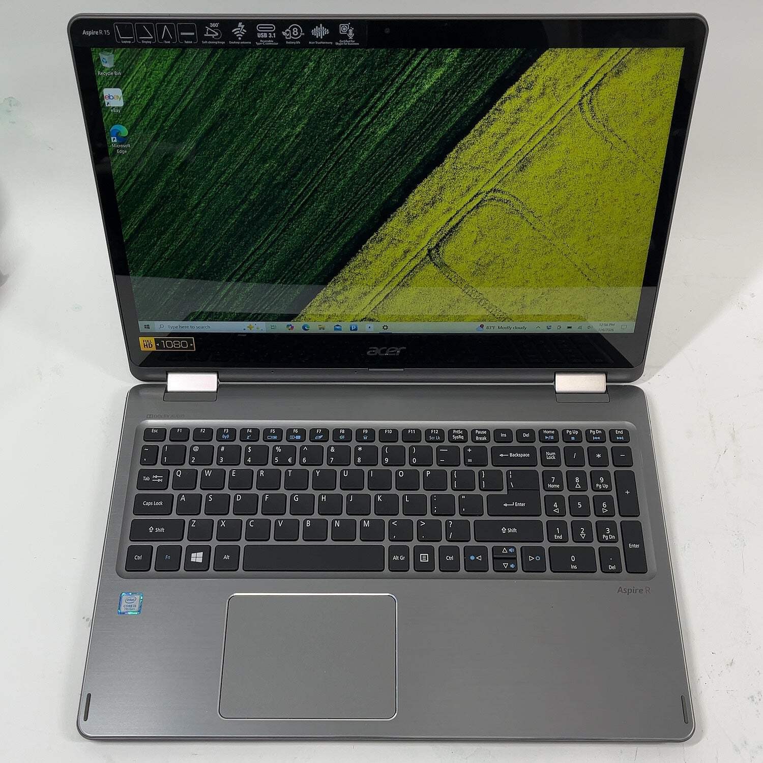 Broken Acer Aspire R5-571T 15.6″ i5-6200U 2.5GHz 8GB RAM 1TB HDD Bad Speakers